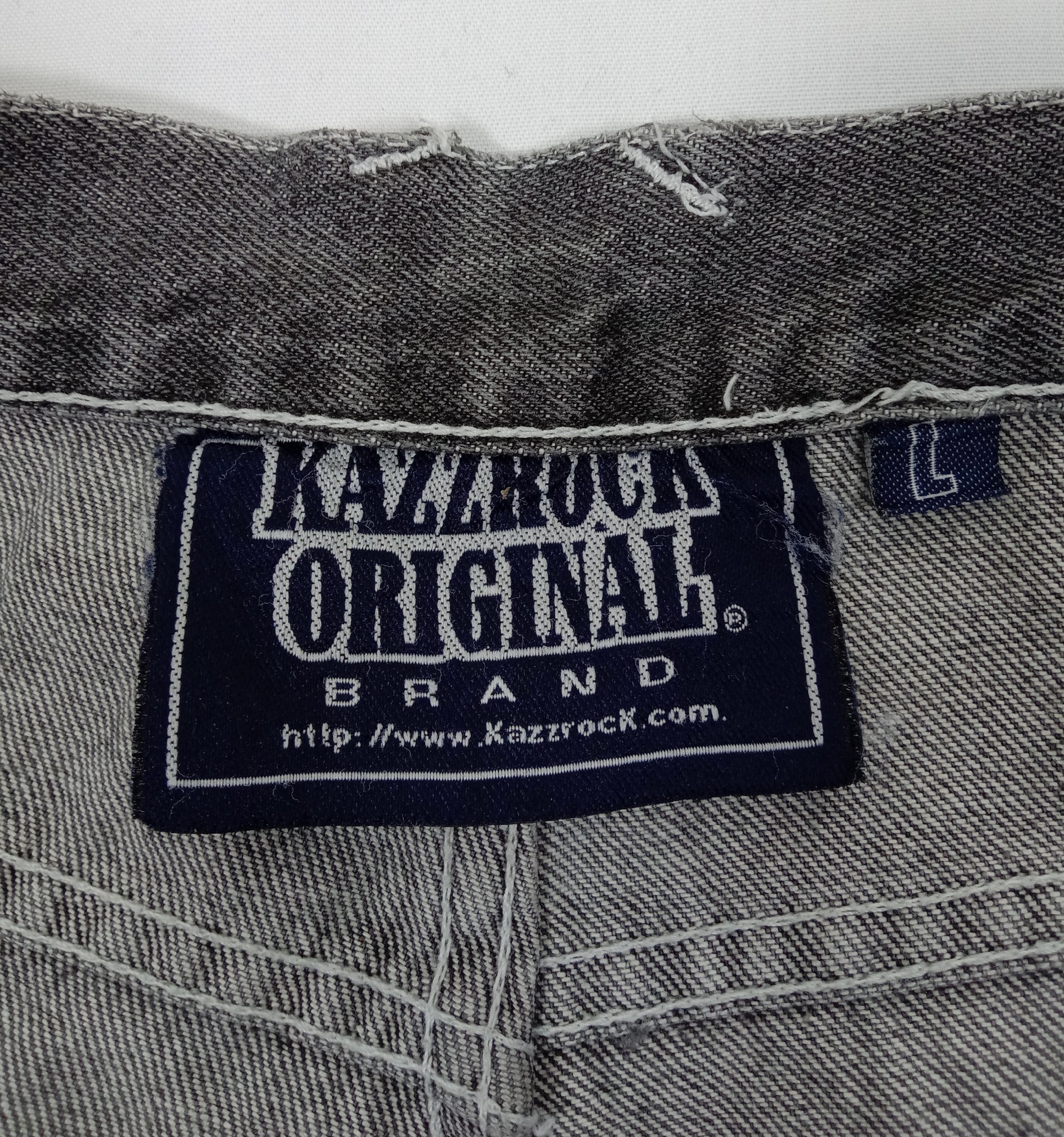Japanese Brand Vintage Japanese Kazzrock Double Knee Wide Baggy Jeans Size US 34 / EU 50 - 18 Thumbnail