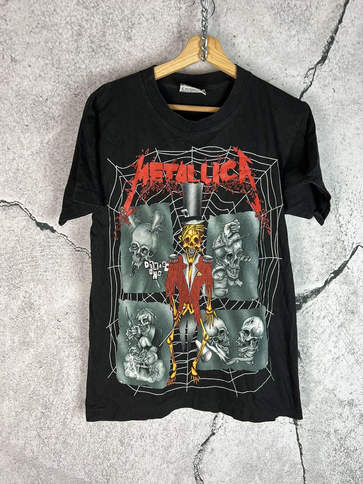 Vintage 00s Bootleg Metallica All Over Print Tee Shirt
