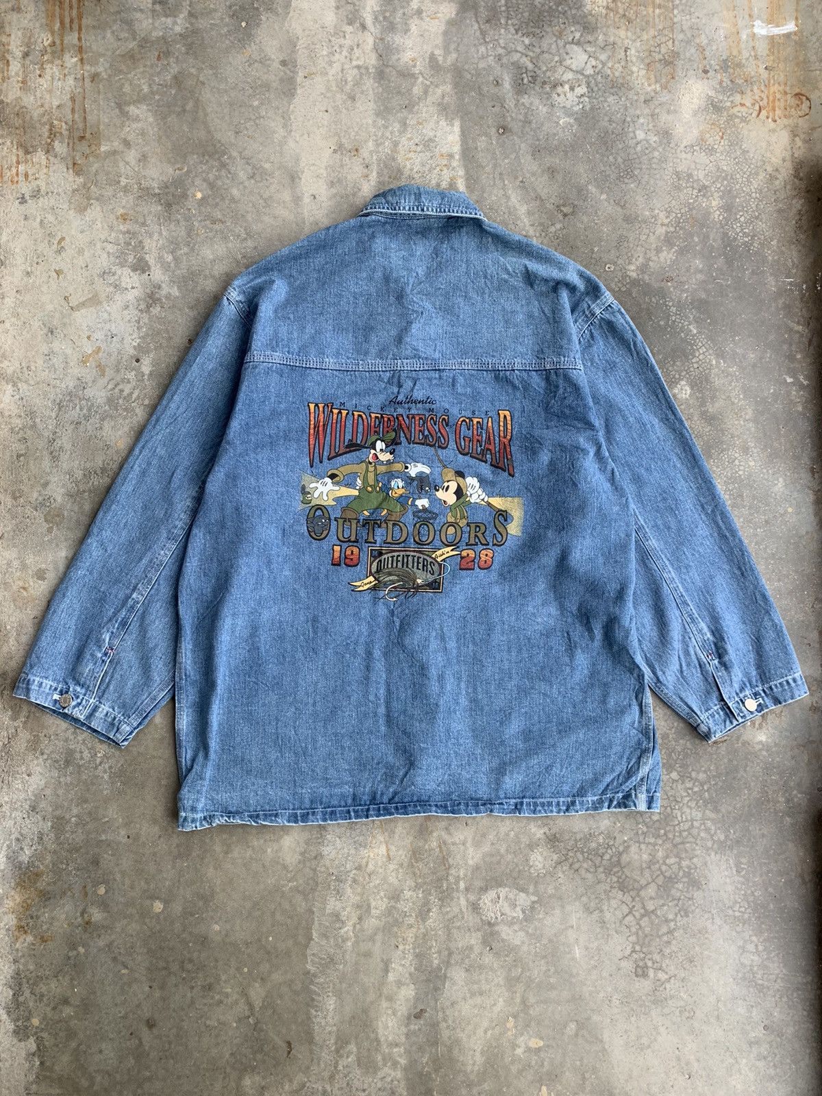 Disney Vintage 90s Mickey Mouse Wilderness Gear Chore Jacket Size US XL / EU 56 / 4 - 1 Thumbnail