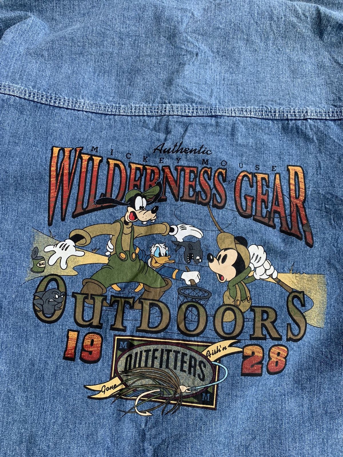 Disney Vintage 90s Mickey Mouse Wilderness Gear Chore Jacket Size US XL / EU 56 / 4 - 5 Thumbnail