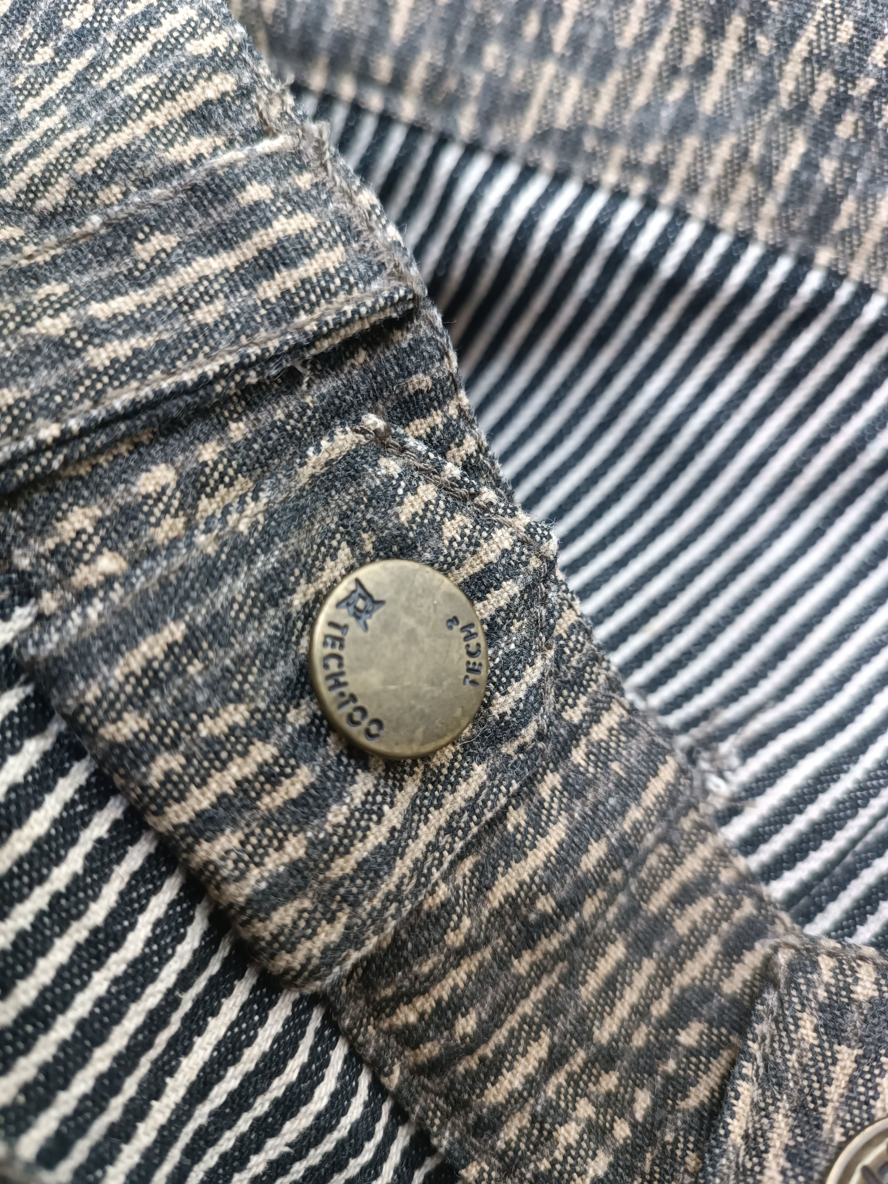 Japanese Brand Vintage Japanese Baggy Bondage Hickory Camo Cargo Denim Size US 30 / EU 46 - 13 Thumbnail