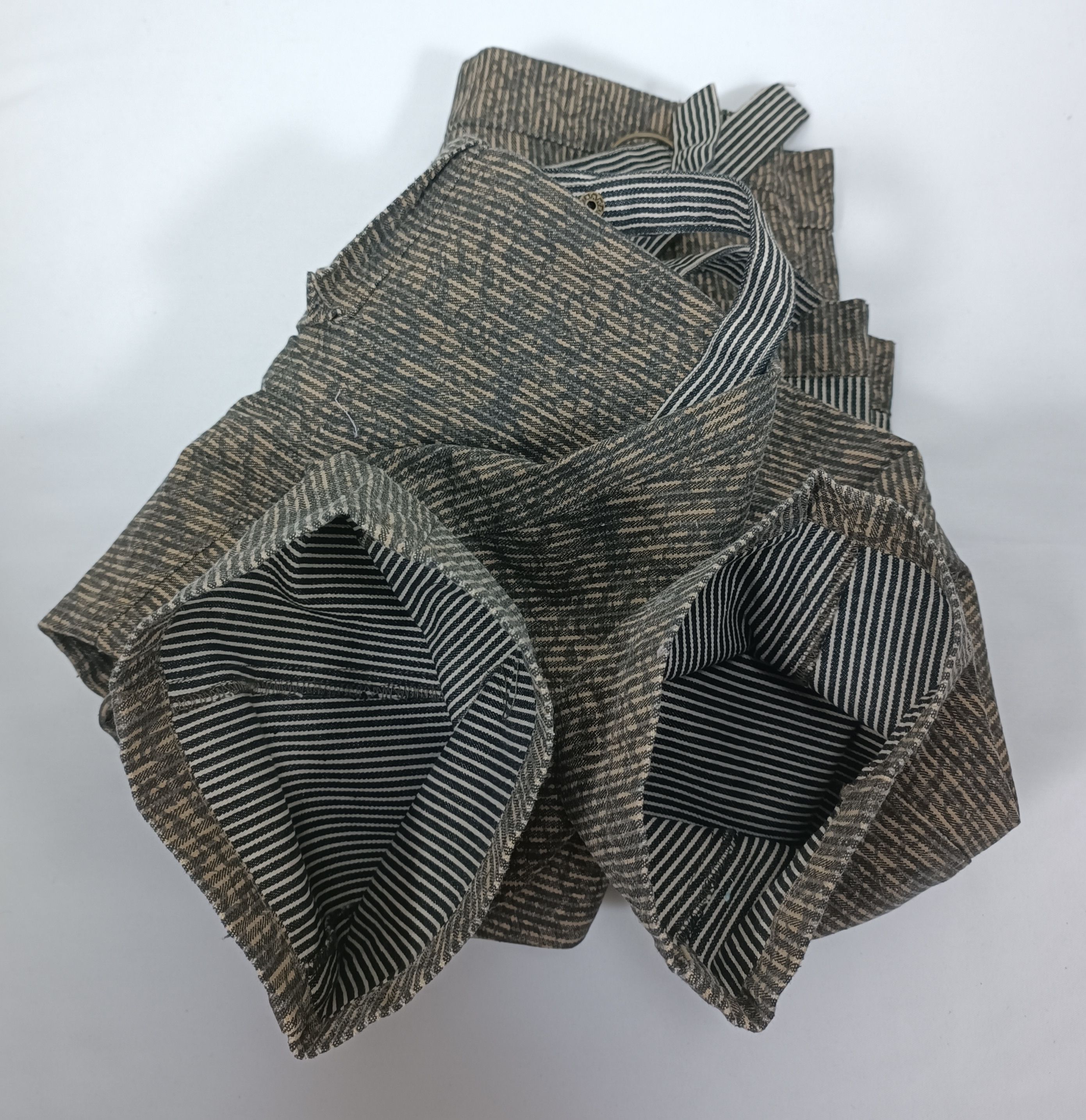 Japanese Brand Vintage Japanese Baggy Bondage Hickory Camo Cargo Denim Size US 30 / EU 46 - 16 Thumbnail