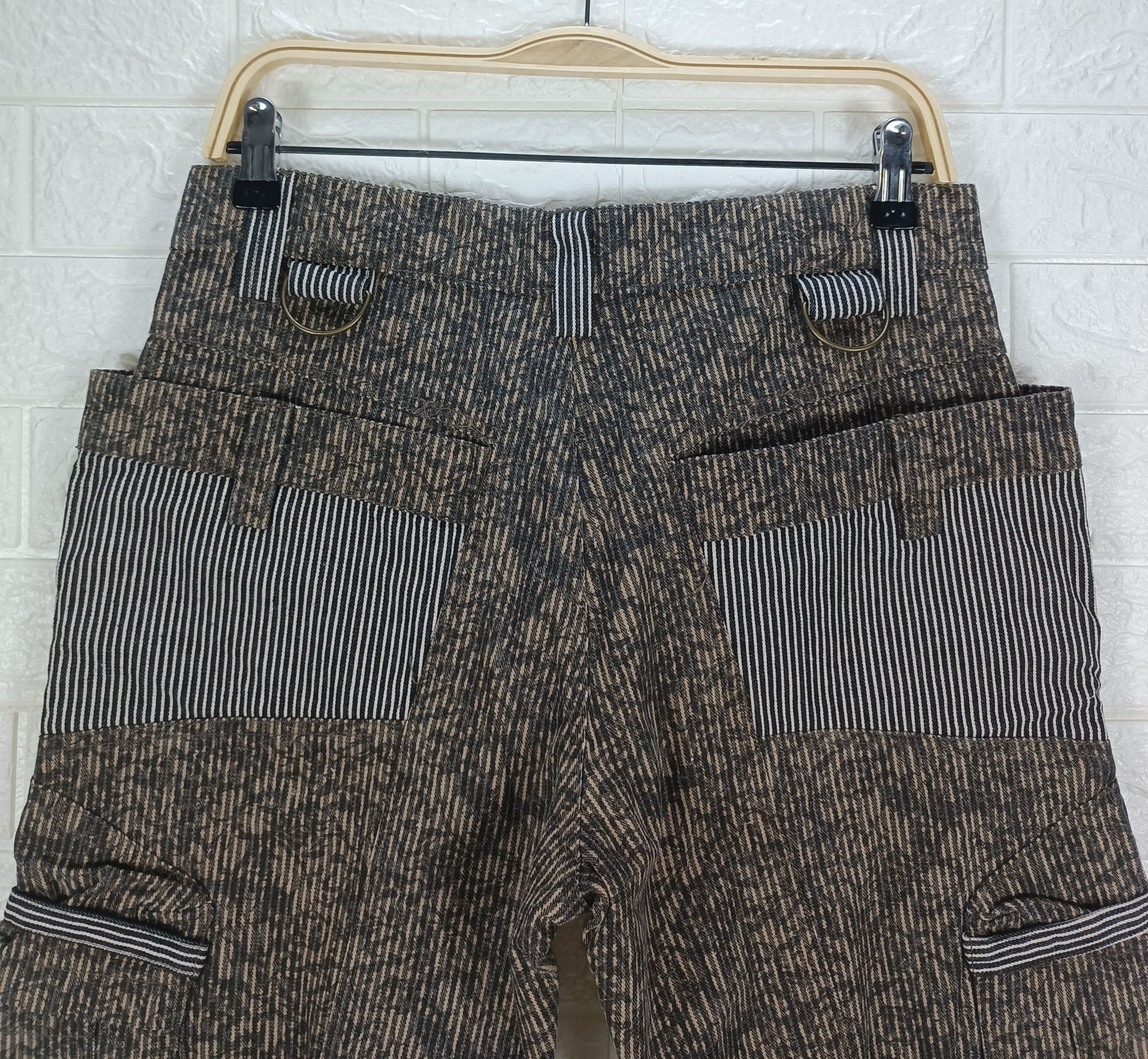 Japanese Brand Vintage Japanese Baggy Bondage Hickory Camo Cargo Denim Size US 30 / EU 46 - 6 Thumbnail