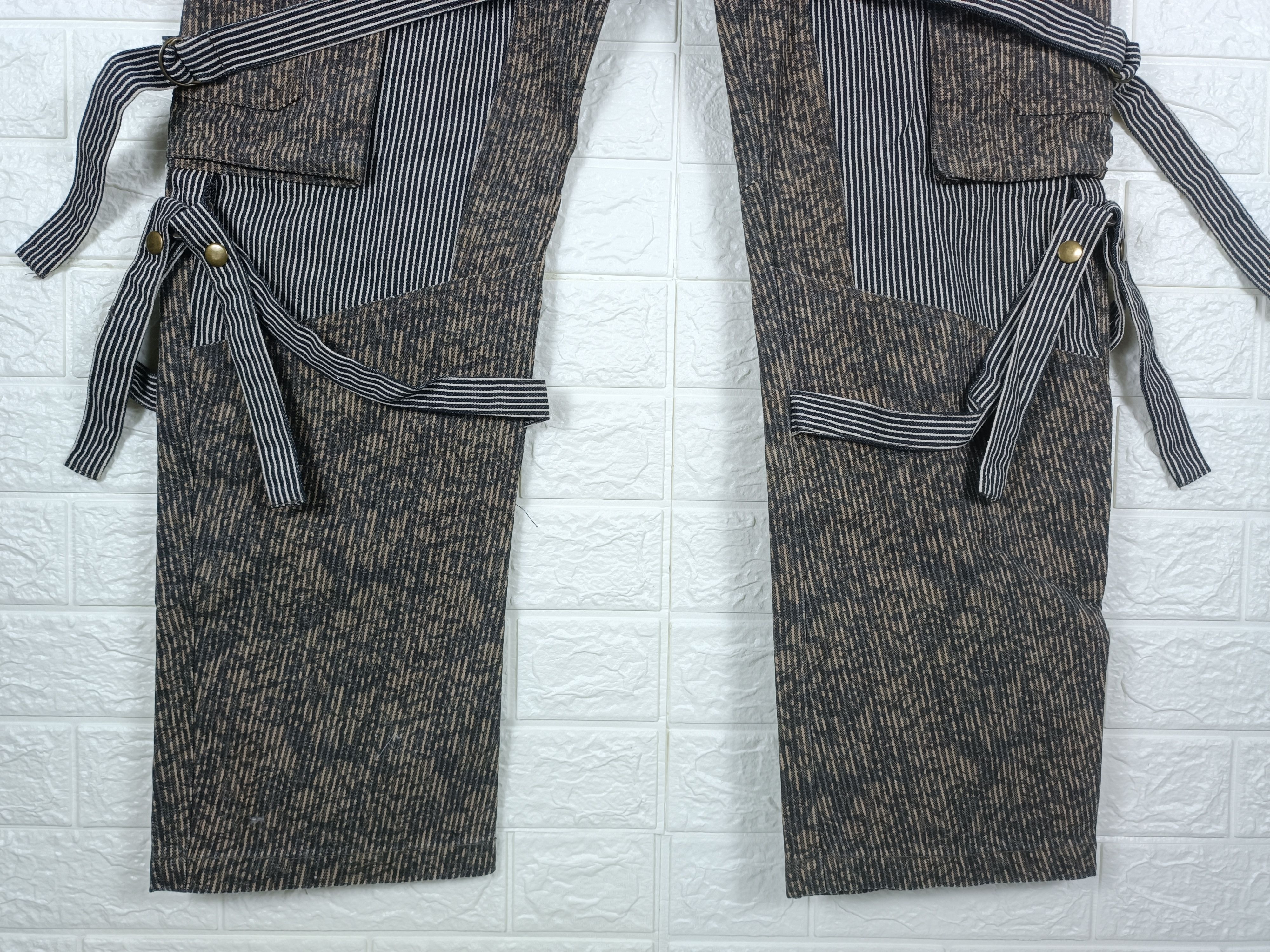 Japanese Brand Vintage Japanese Baggy Bondage Hickory Camo Cargo Denim Size US 30 / EU 46 - 4 Thumbnail