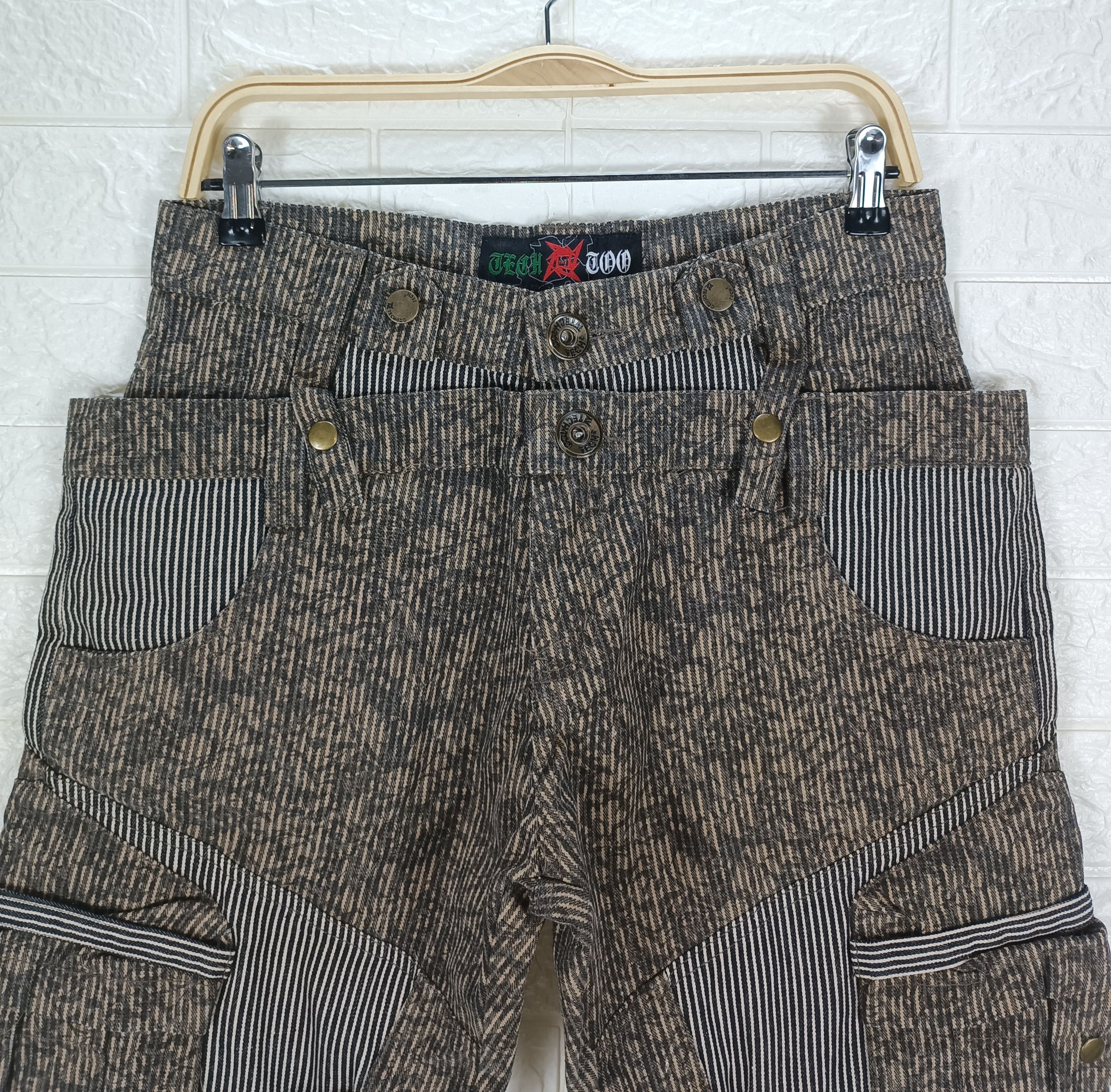 Japanese Brand Vintage Japanese Baggy Bondage Hickory Camo Cargo Denim Size US 30 / EU 46 - 2 Thumbnail