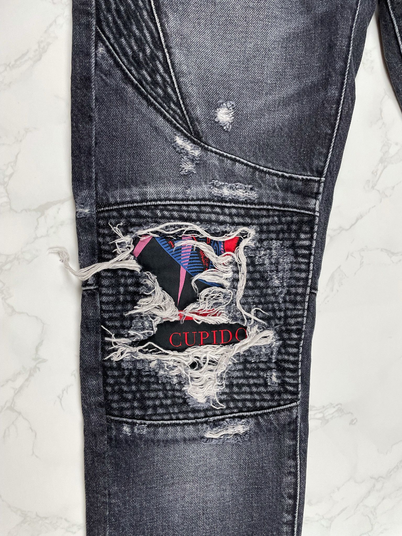 Marcelo Burlon 🔥80% OFF🔥 [SALE] Marcelo Burlon Skull Biker Jeans Size US 29 - 13 Thumbnail