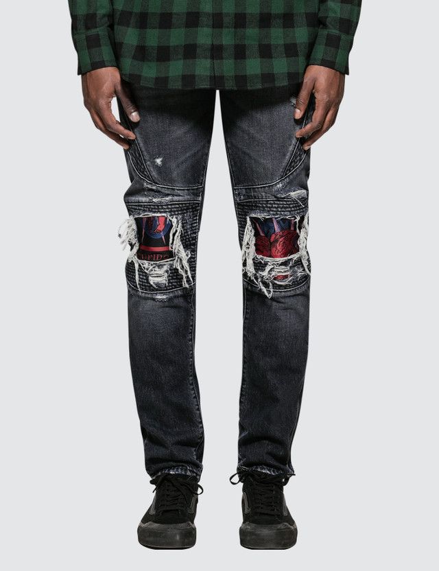 🔥80% OFF🔥 [SALE] Marcelo Burlon Skull Biker Jeans