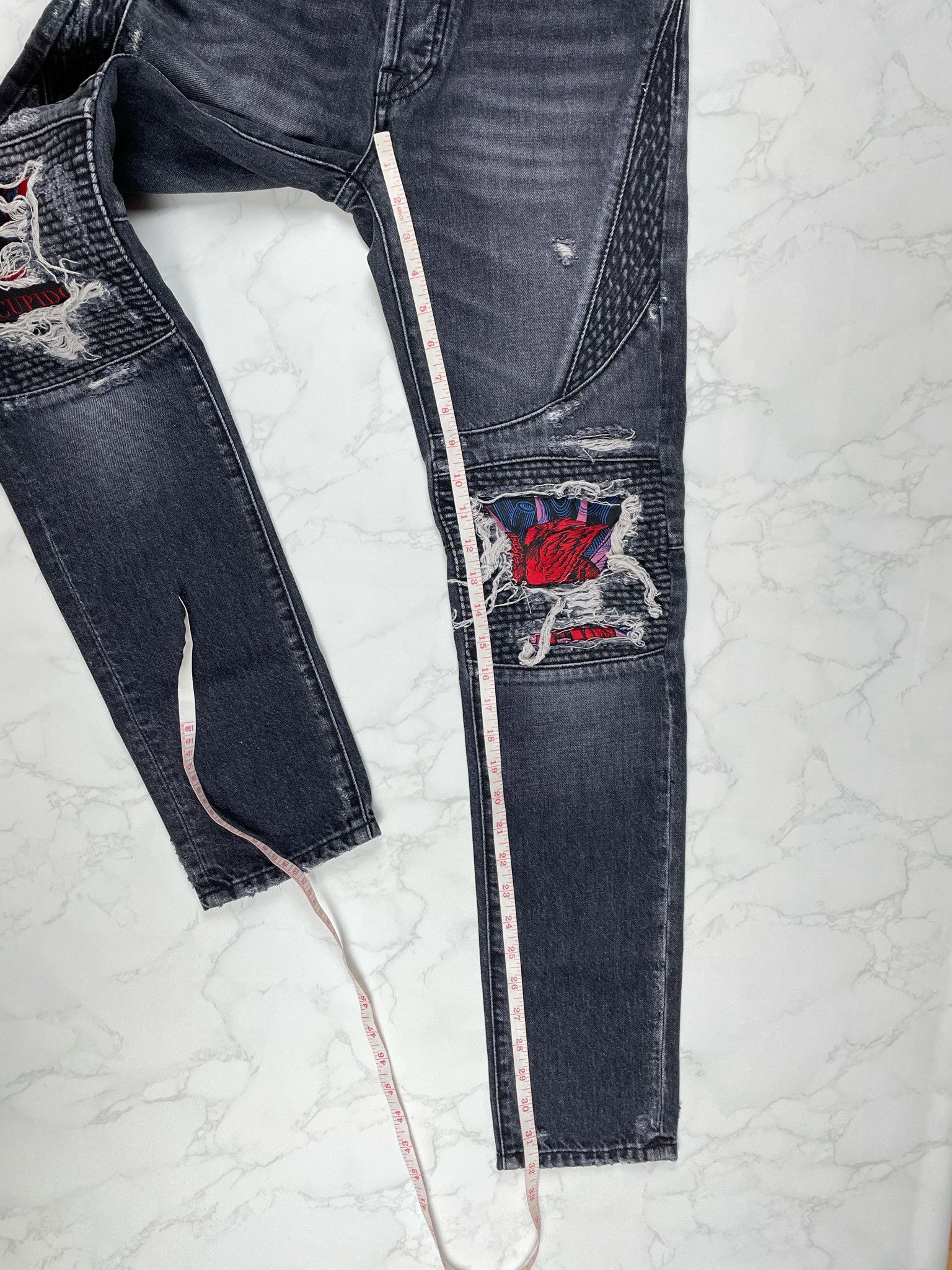 Marcelo Burlon 🔥80% OFF🔥 [SALE] Marcelo Burlon Skull Biker Jeans Size US 29 - 9 Thumbnail