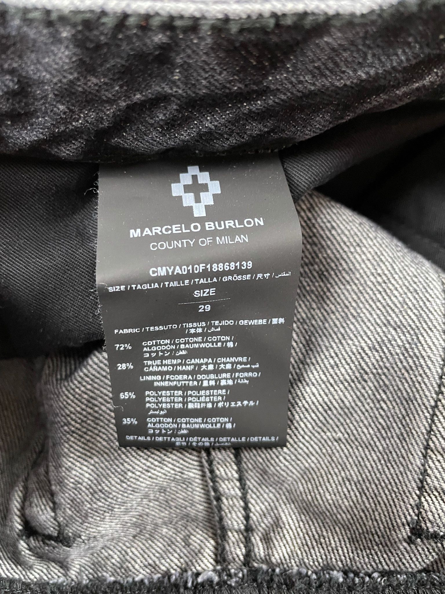 Marcelo Burlon 🔥80% OFF🔥 [SALE] Marcelo Burlon Skull Biker Jeans Size US 29 - 16 Thumbnail