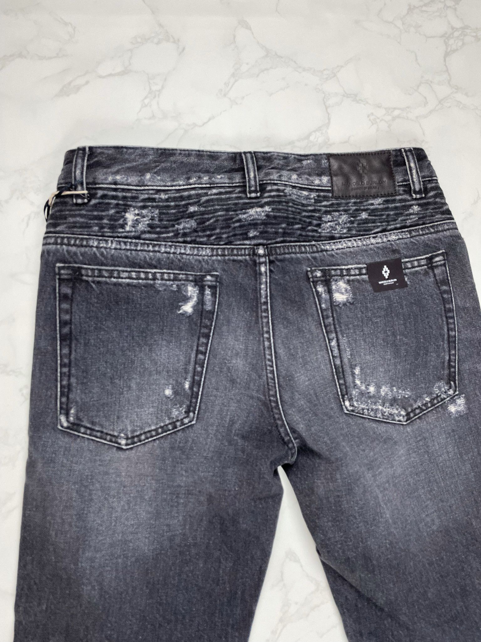 Marcelo Burlon 🔥80% OFF🔥 [SALE] Marcelo Burlon Skull Biker Jeans Size US 29 - 18 Thumbnail