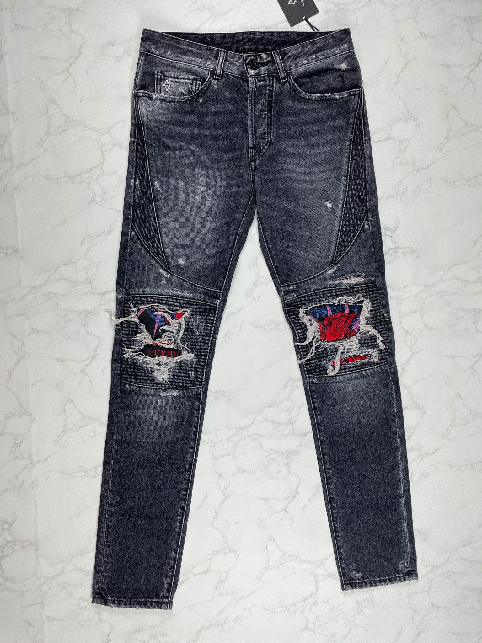 Marcelo Burlon 🔥80% OFF🔥 [SALE] Marcelo Burlon Skull Biker Jeans Size US 29 - 11 Thumbnail