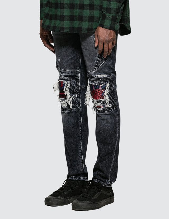 Marcelo Burlon 🔥80% OFF🔥 [SALE] Marcelo Burlon Skull Biker Jeans Size US 29 - 4 Thumbnail