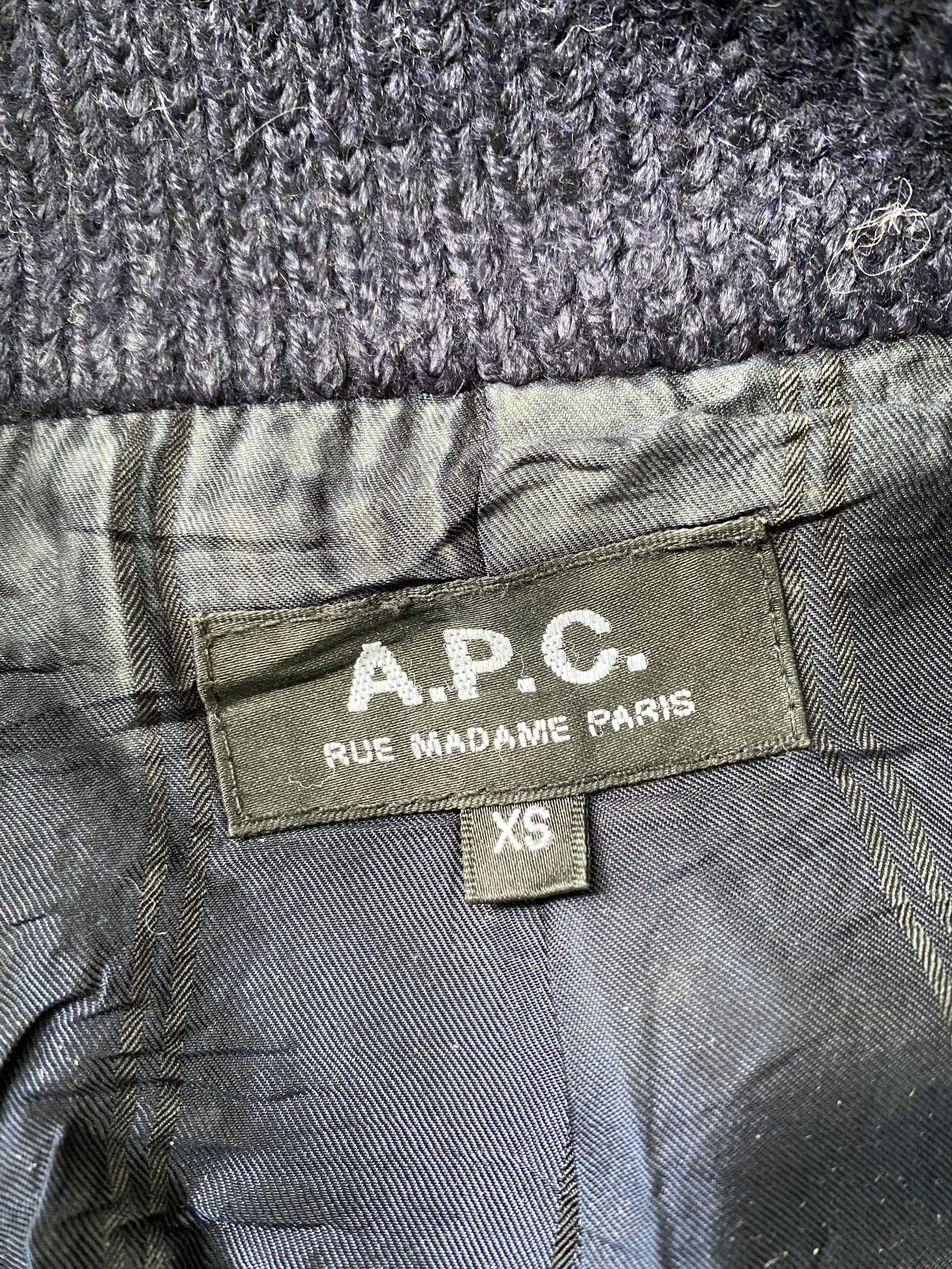 A.P.C. × Vintage Vintage APC Wool Coat Jacket Size US XS / EU 42 / 0 - 3 Thumbnail