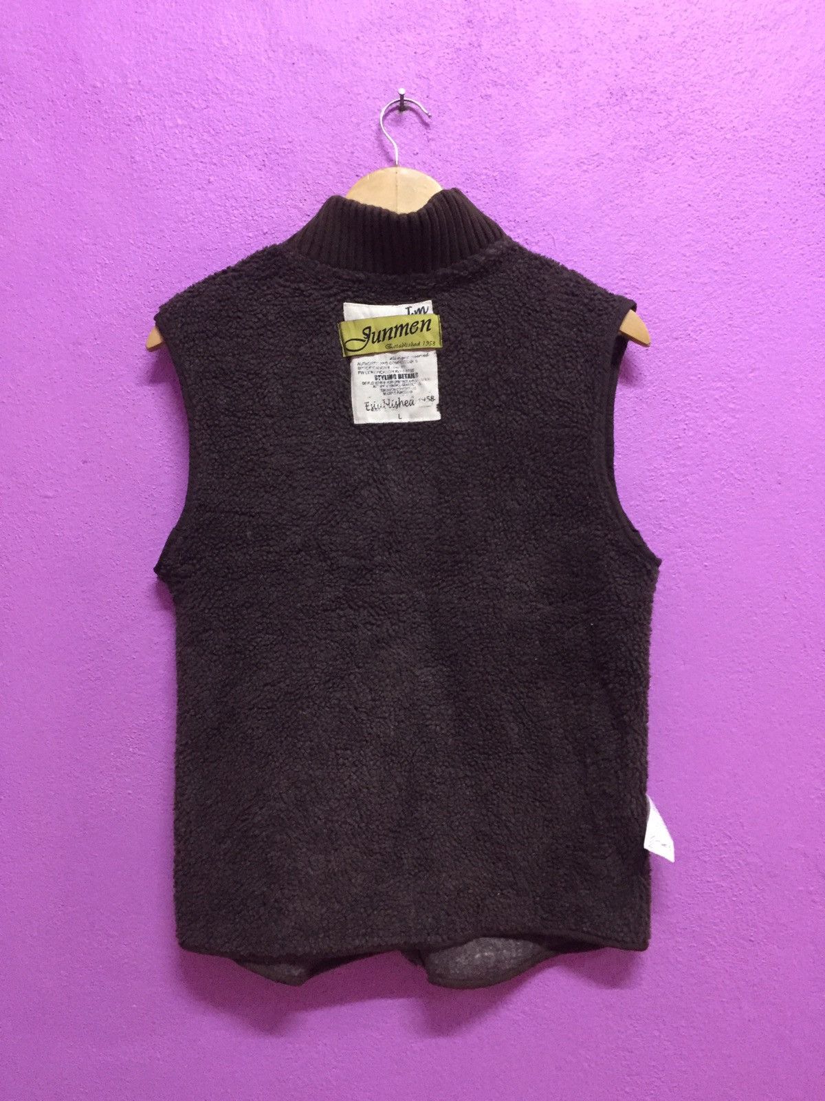 Japanese Brand Vintage 90's Jun Men Riversable Vests Size L Size US L / EU 52-54 / 3 - 4 Thumbnail