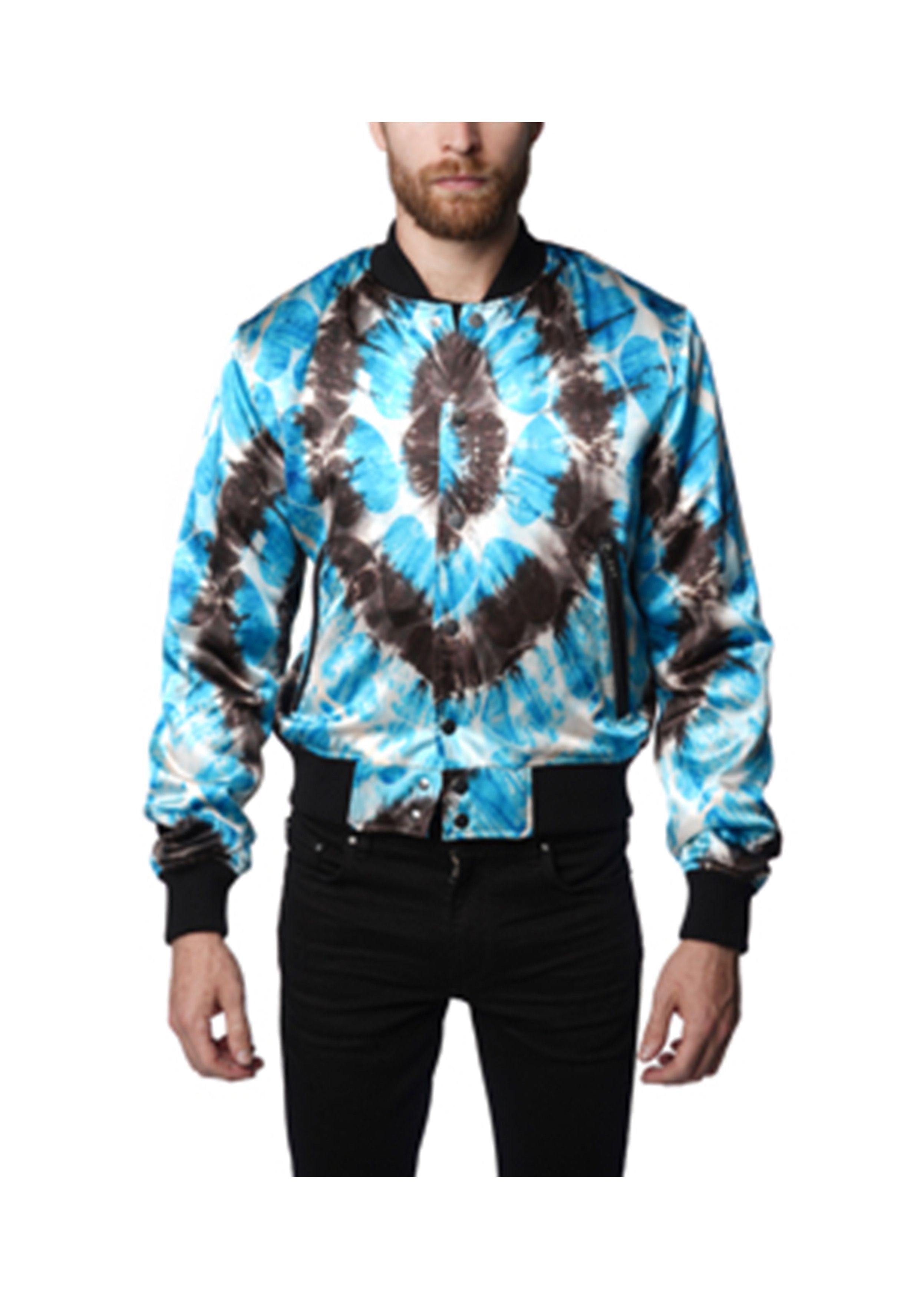 Amiri Hearts Tie Dye Bomber in Blue Tie Dye Size US M / EU 48-50 / 2 - 1 Preview