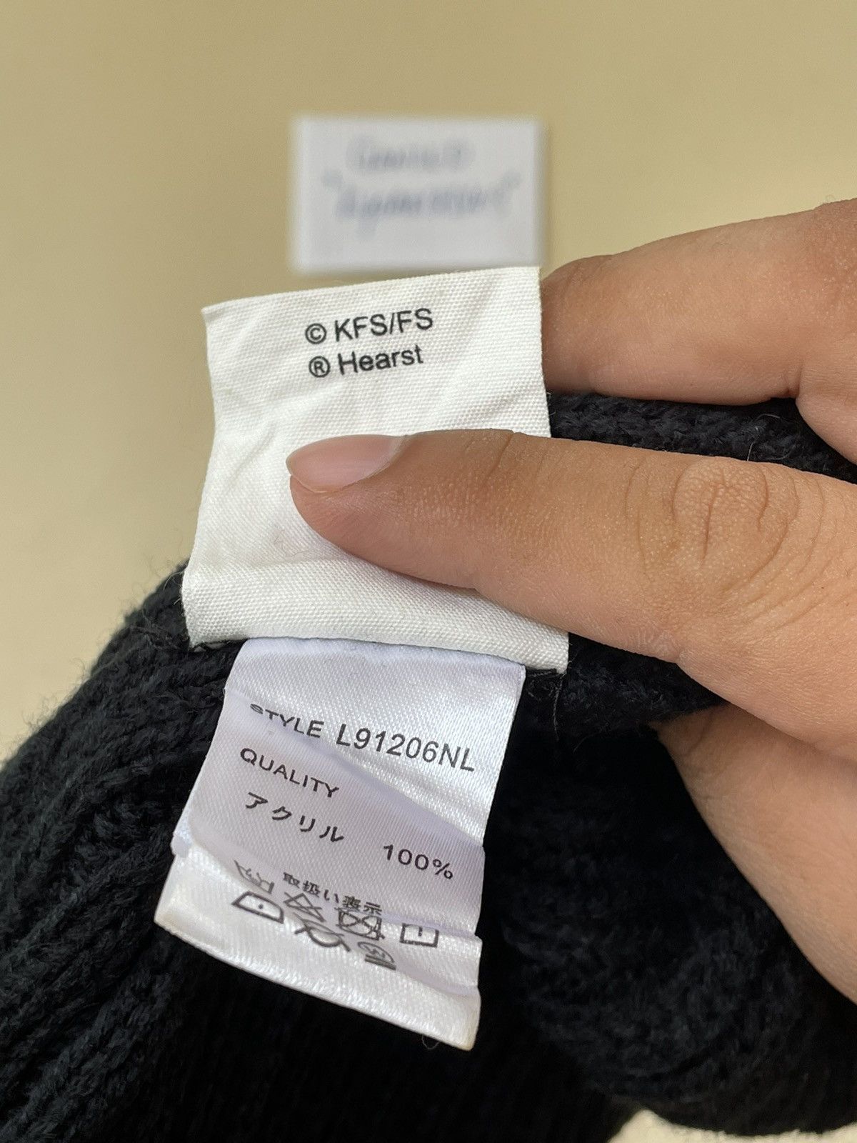 Anime × Japanese Brand BETTY BOOP x DENIFITS BLACK BEANIE Size ONE SIZE - 5 Thumbnail