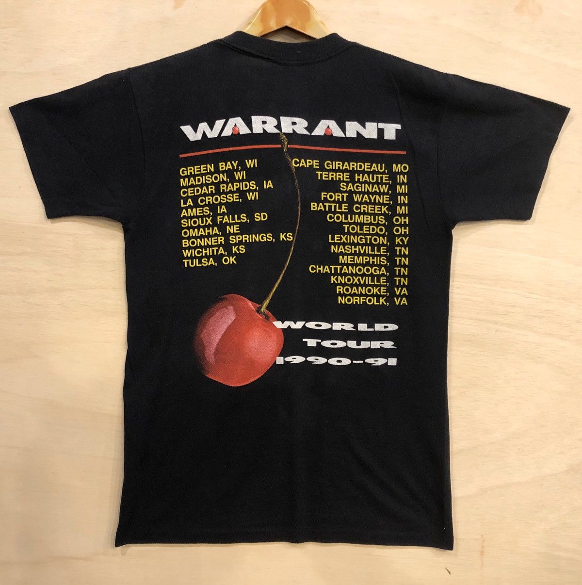 Band Tees × Vintage Vintage WARRANT band world tour 90-91 Size US M / EU 48-50 / 2 - 6 Thumbnail