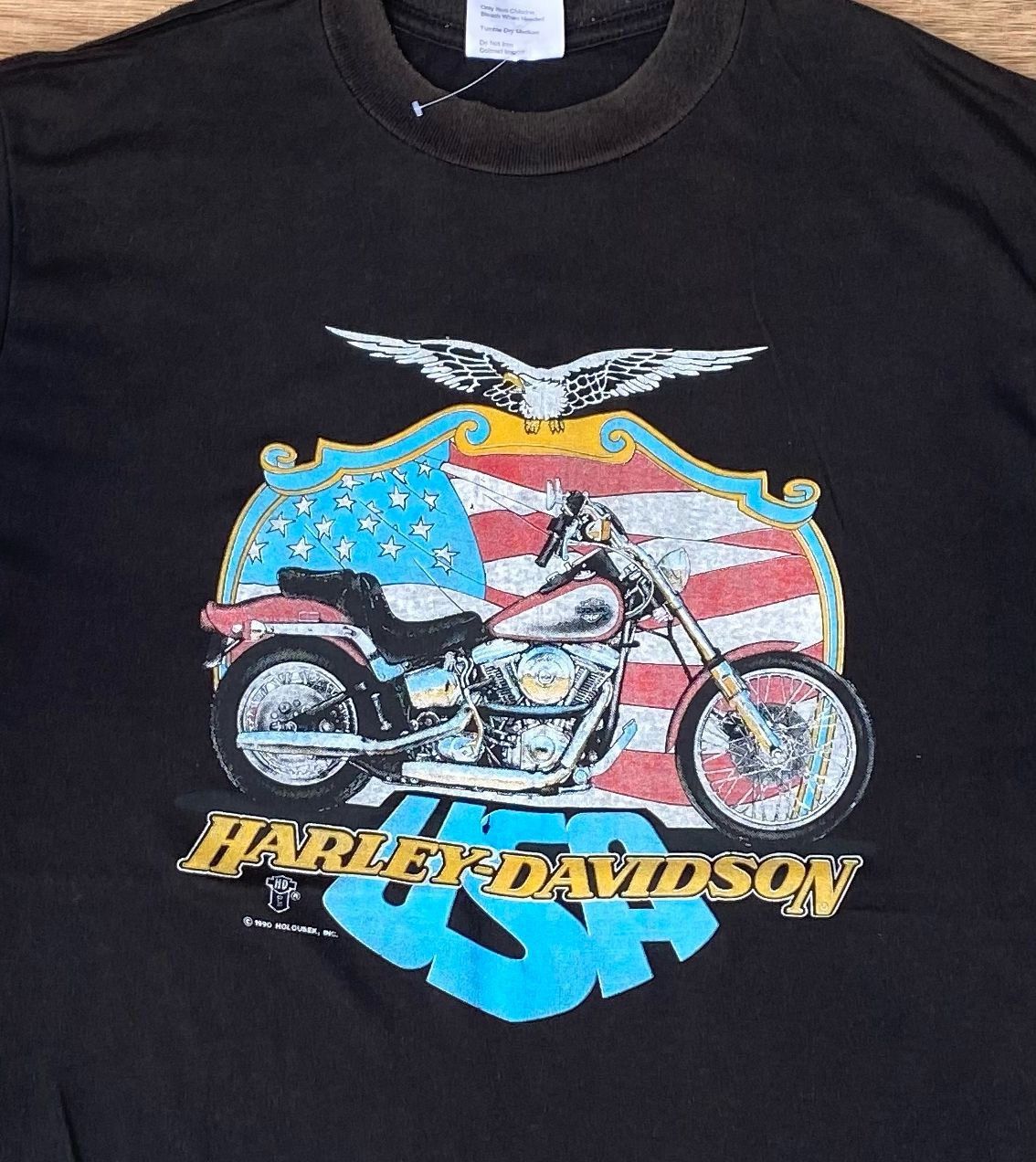 Harley Davidson × Vintage vintage tee D 35 harley davidson Size US L / EU 52-54 / 3 - 2 Thumbnail