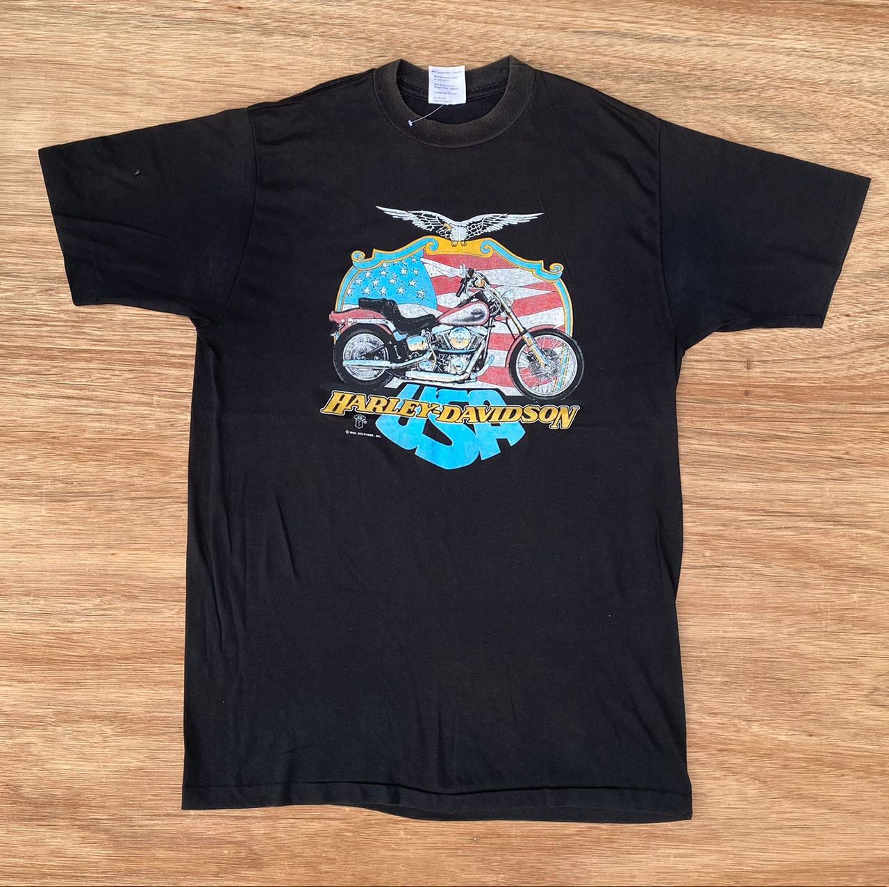 Harley Davidson × Vintage vintage tee D 35 harley davidson Size US L / EU 52-54 / 3 - 1 Thumbnail