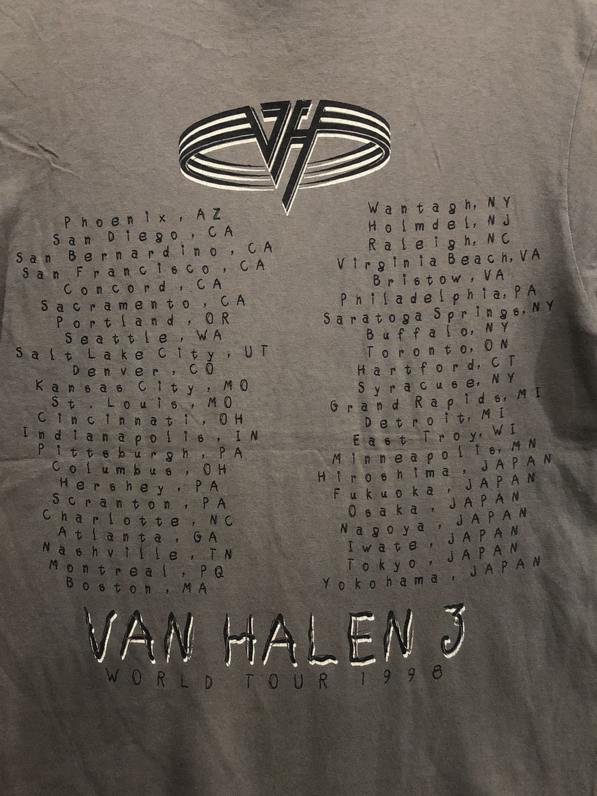 Band Tees × Vintage Vintage 90s VAN HALLEN WORLD TOUR 98 Size US L / EU 52-54 / 3 - 5 Thumbnail