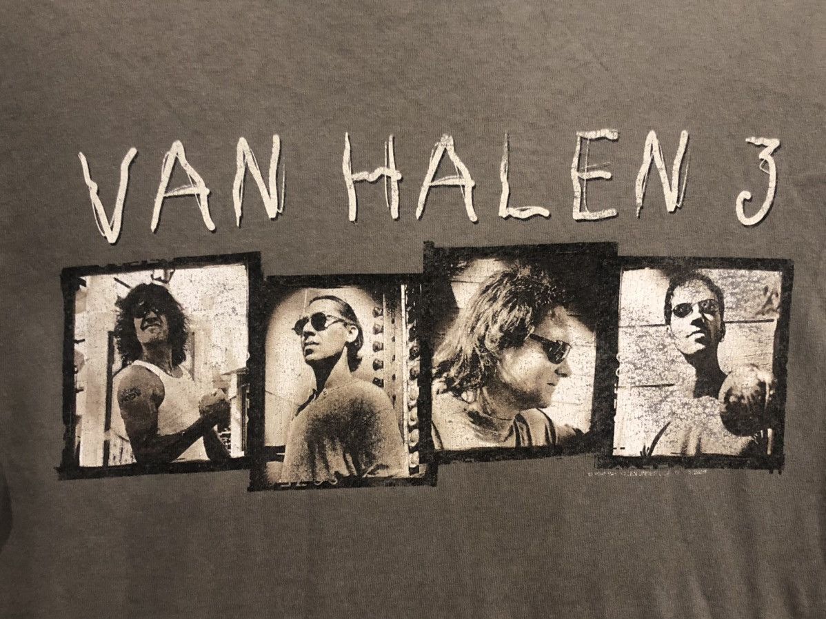 Band Tees × Vintage Vintage 90s VAN HALLEN WORLD TOUR 98 Size US L / EU 52-54 / 3 - 2 Thumbnail