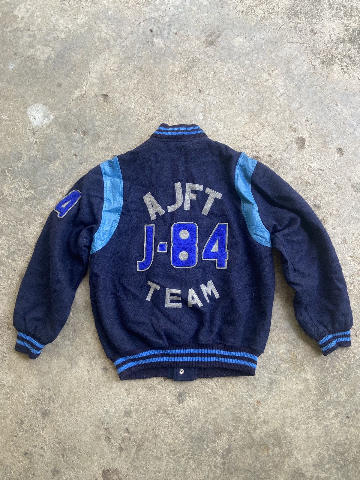 Japanese Brand Vintage Kaule J-84 Wool Varsity Jacket Made in Japan Size US L / EU 52-54 / 3 - 1 Thumbnail