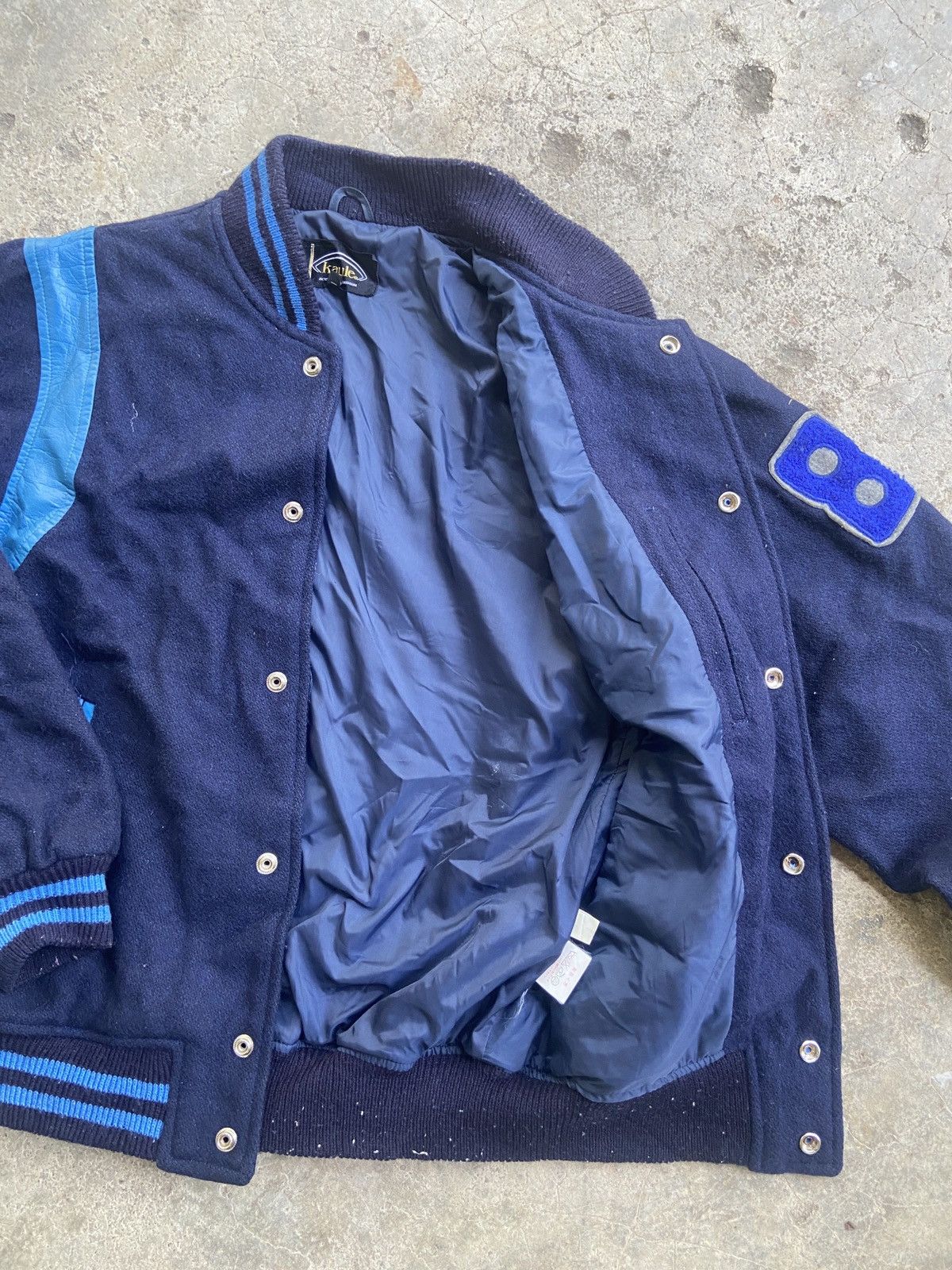 Japanese Brand Vintage Kaule J-84 Wool Varsity Jacket Made in Japan Size US L / EU 52-54 / 3 - 6 Thumbnail