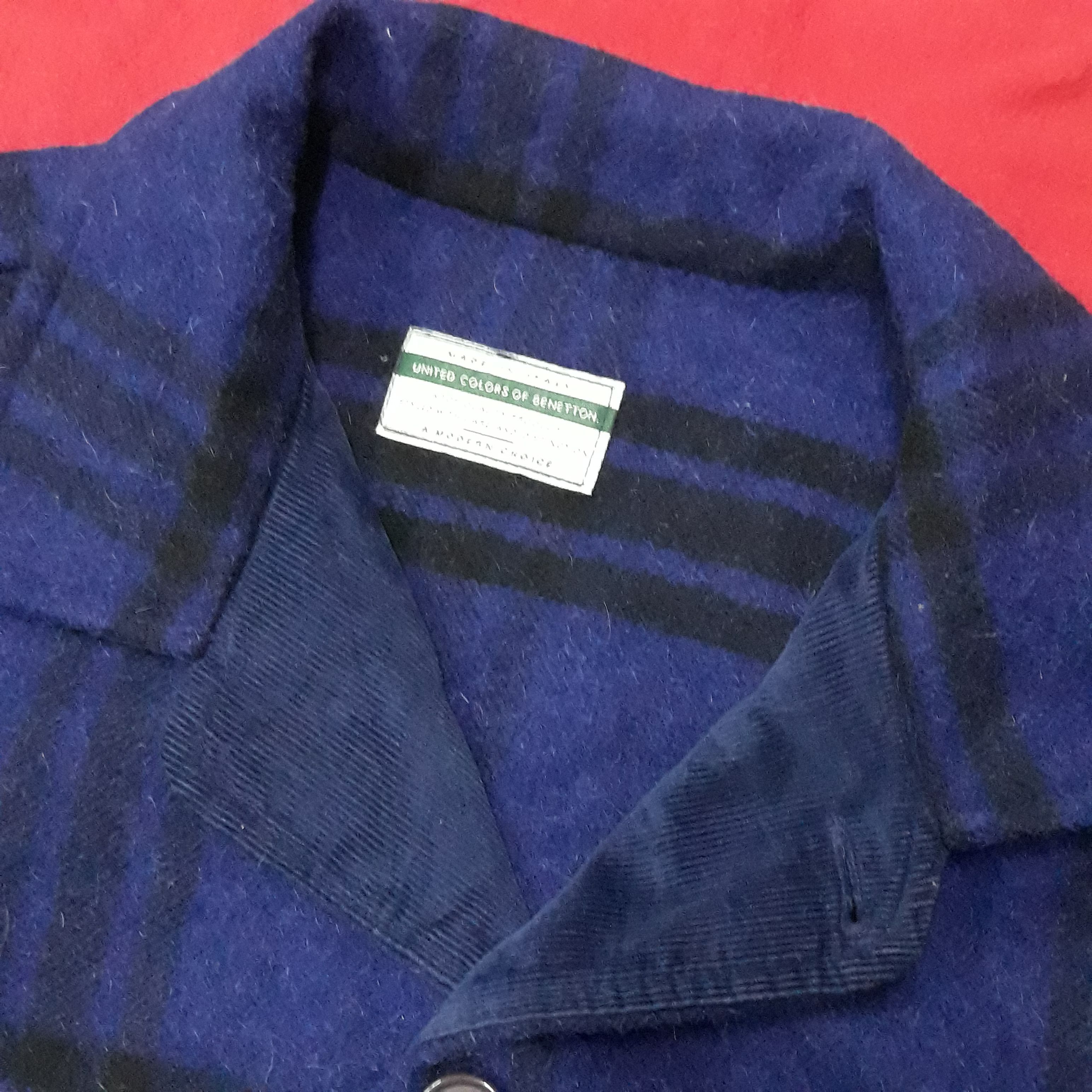 United Colors Of Benetton United Colors of Benetton Wool Winter Jacket Size US L / EU 52-54 / 3 - 4 Thumbnail