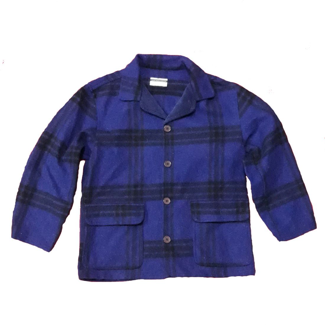 image of United Colors Of Benetton Wool Winter Jacket in Blue, Men's (Size Large)