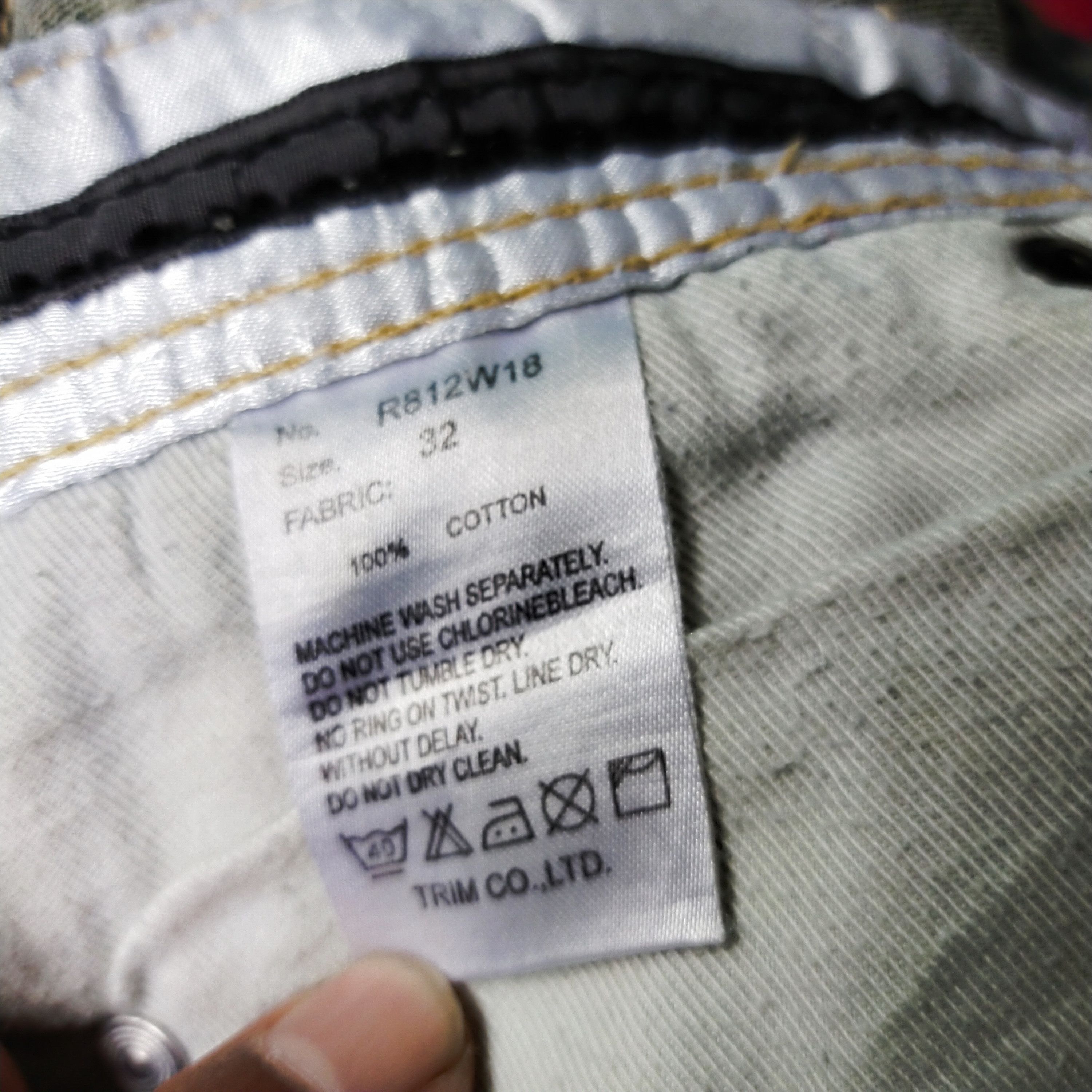 Japanese Brand Japanese brand Army Of No! Distresses Jeans Punk Style Size US 32 / EU 48 - 9 Thumbnail