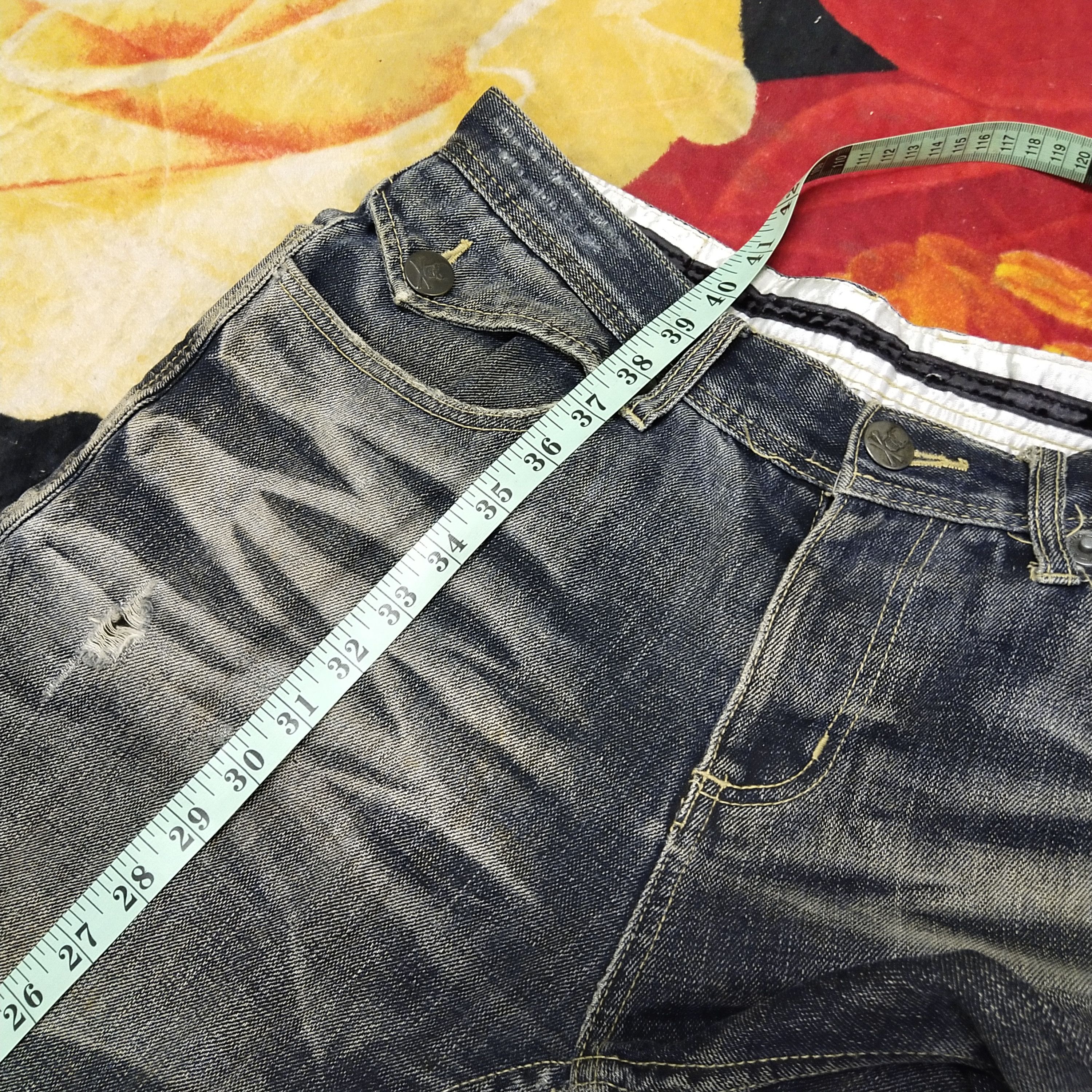 Japanese Brand Japanese brand Army Of No! Distresses Jeans Punk Style Size US 32 / EU 48 - 19 Thumbnail