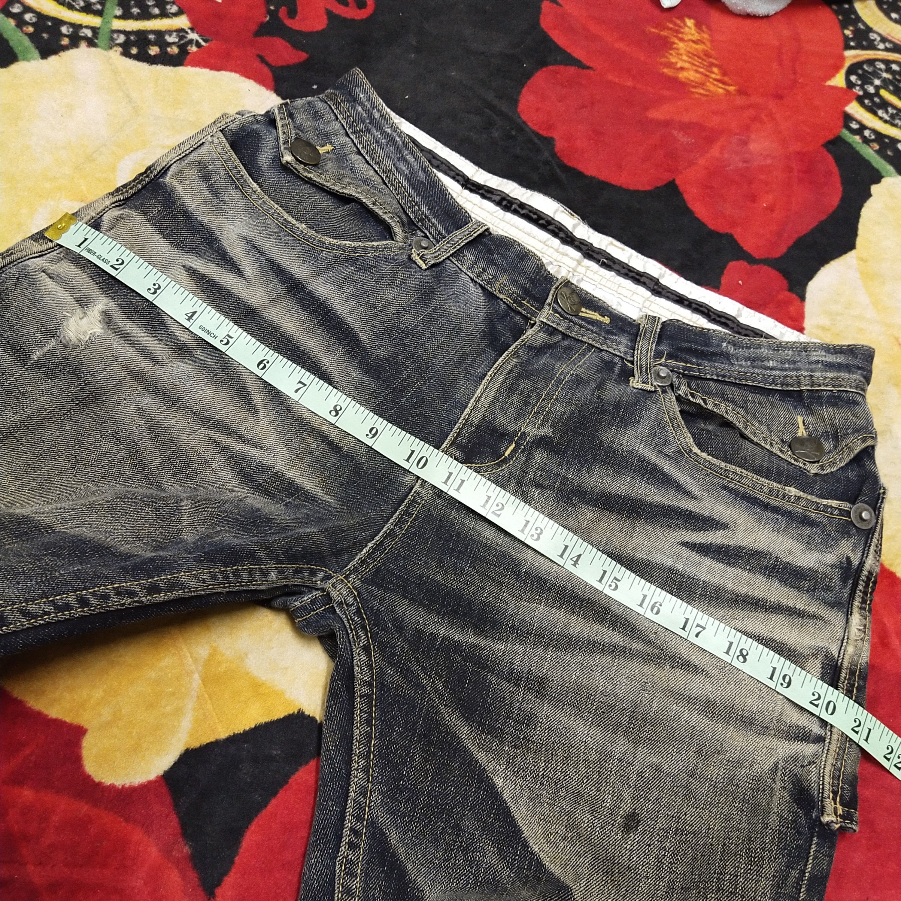 Japanese Brand Japanese brand Army Of No! Distresses Jeans Punk Style Size US 32 / EU 48 - 16 Thumbnail
