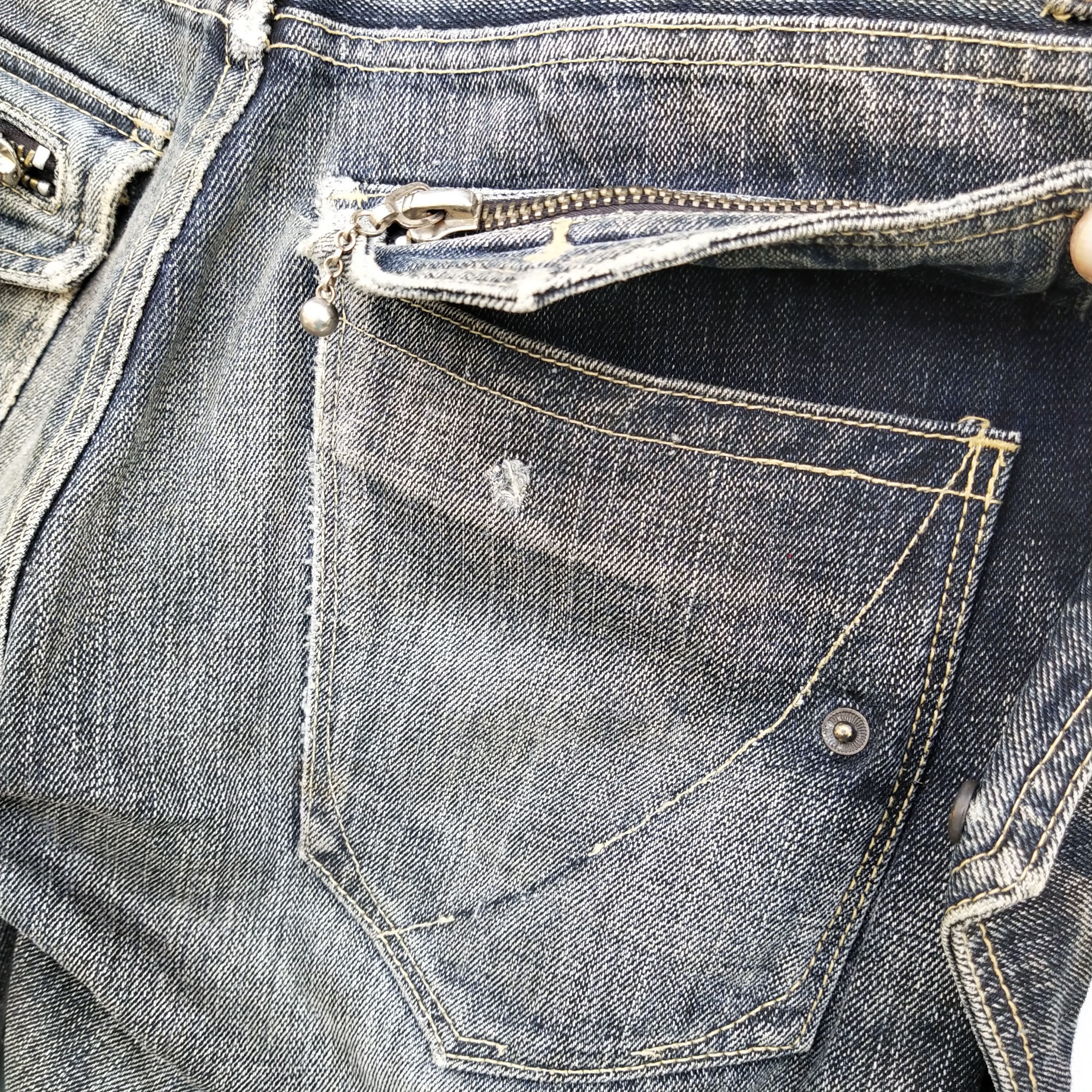 Japanese Brand Japanese brand Army Of No! Distresses Jeans Punk Style Size US 32 / EU 48 - 6 Thumbnail