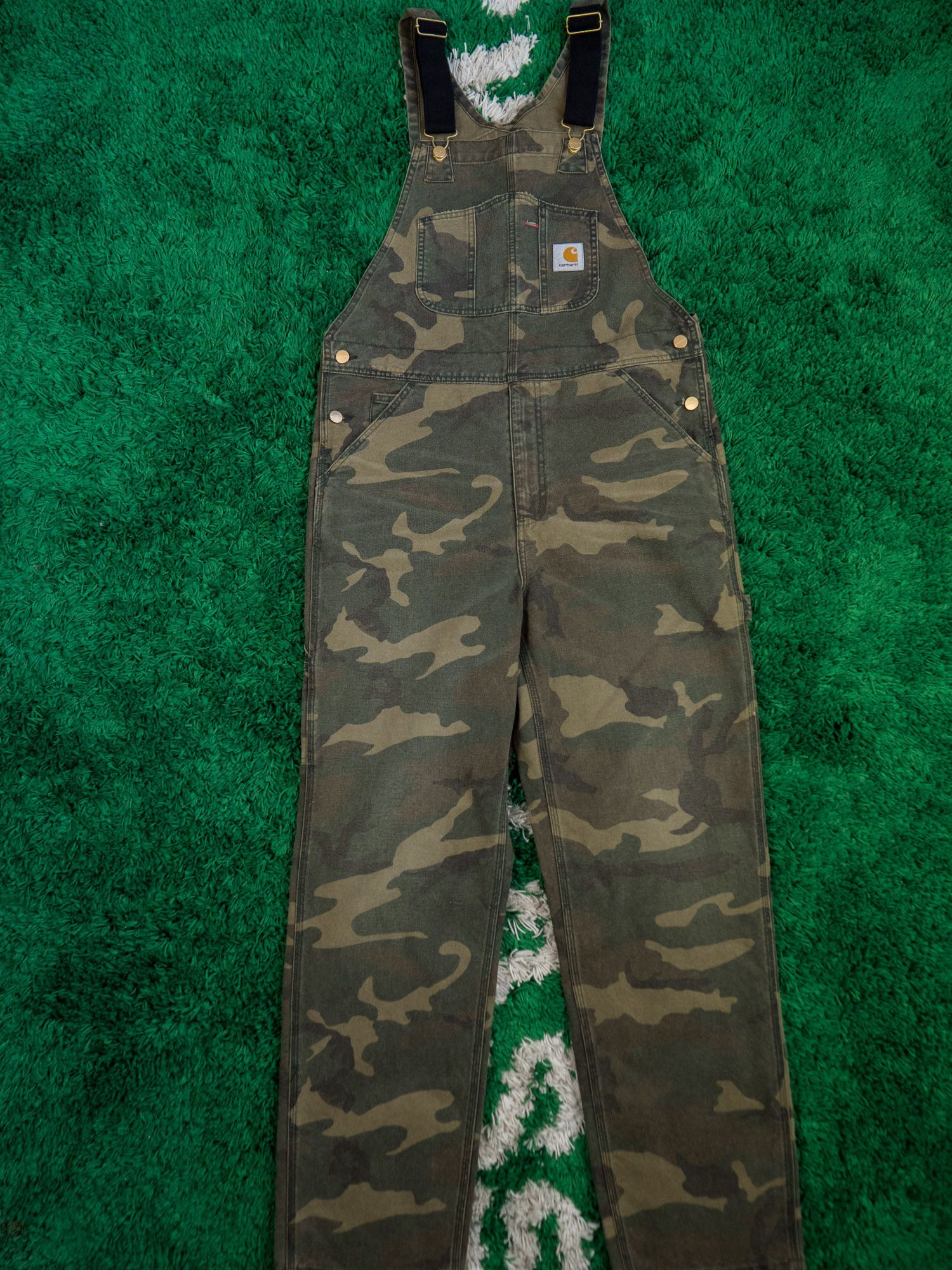 Carhartt × Carhartt Wip Carhartt WIP CARCHARTT BIB OVERALL WASHED Jumpsuit Workwear Size US 31 - 1 Thumbnail