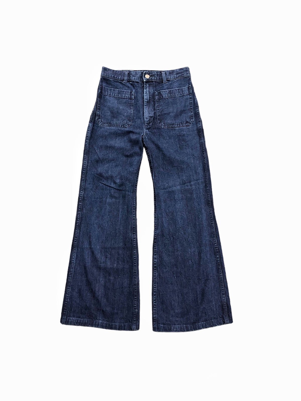 JW Anderson × Uniqlo 20SS - J.W Anderson x Uniqlo bell bottom front pocket jeans Size US 28 / EU 44 - 3 Thumbnail