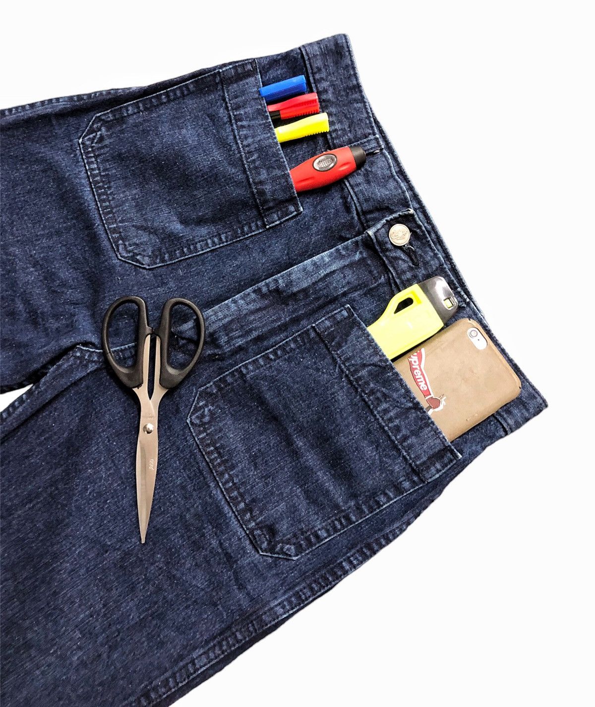 JW Anderson × Uniqlo 20SS - J.W Anderson x Uniqlo bell bottom front pocket jeans Size US 28 / EU 44 - 9 Thumbnail