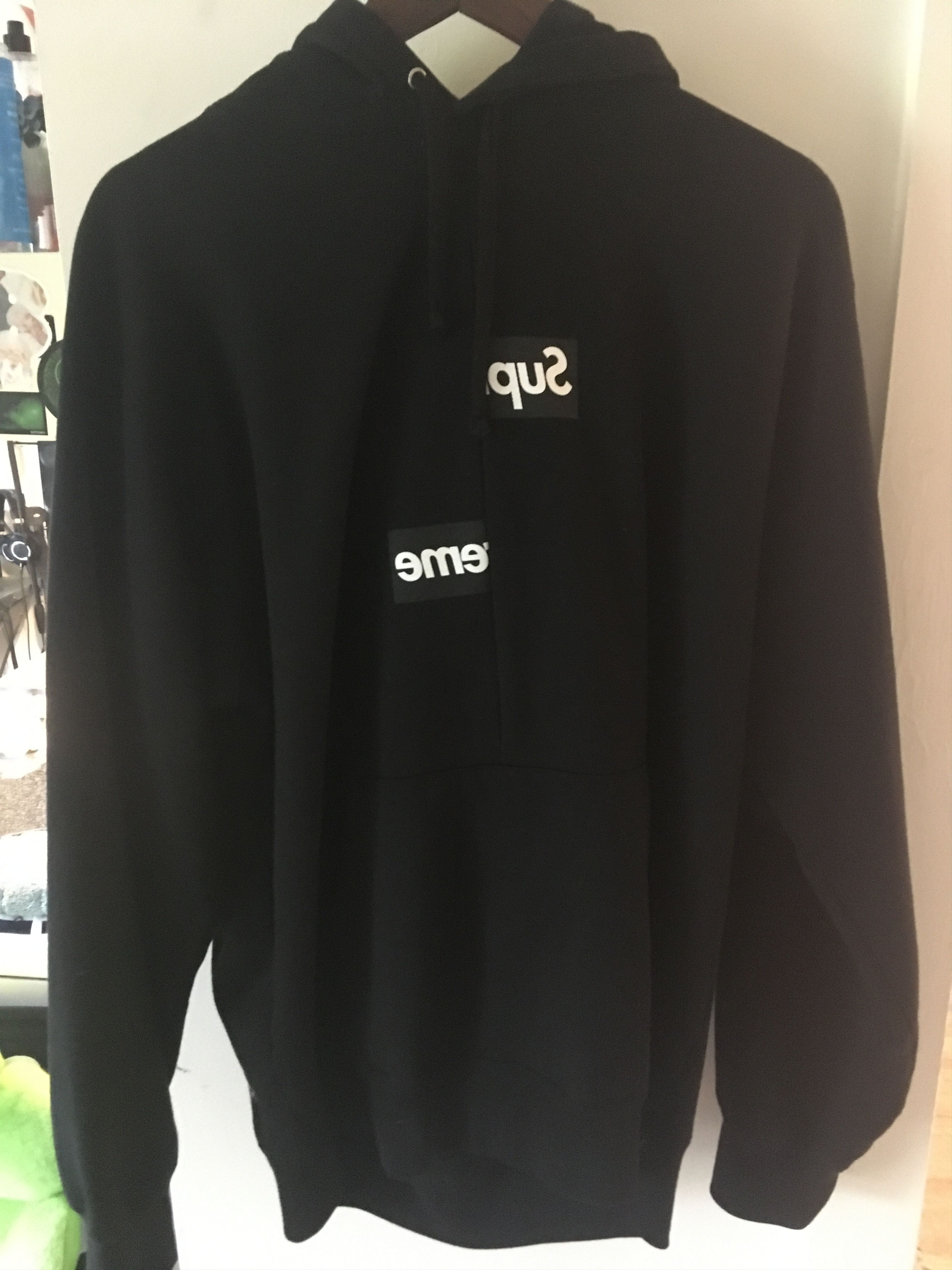 Comme des Garcons Split Logo Hoodie Size US XL / EU 56 / 4 - 5 Thumbnail