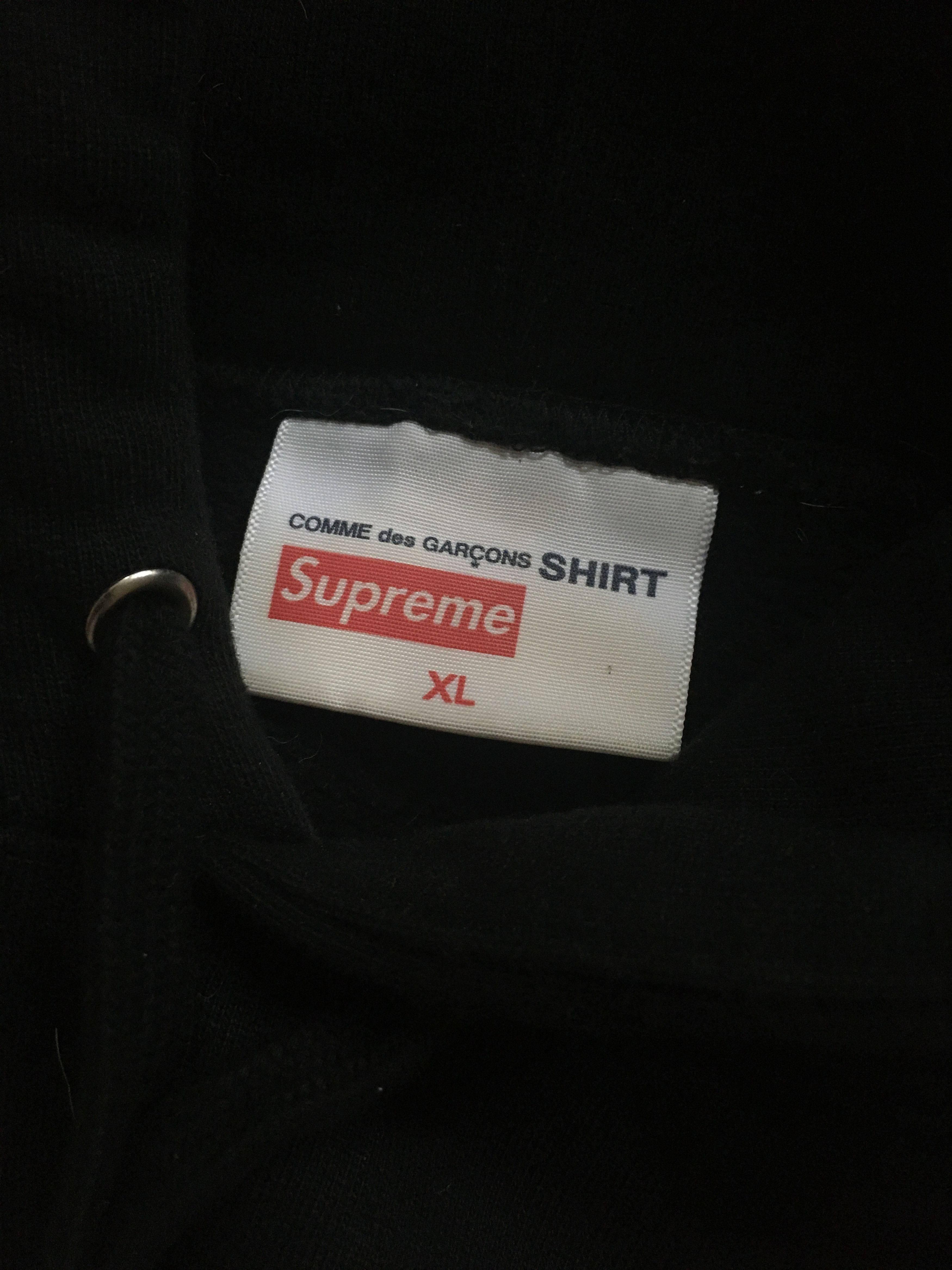Comme des Garcons Split Logo Hoodie Size US XL / EU 56 / 4 - 4 Thumbnail