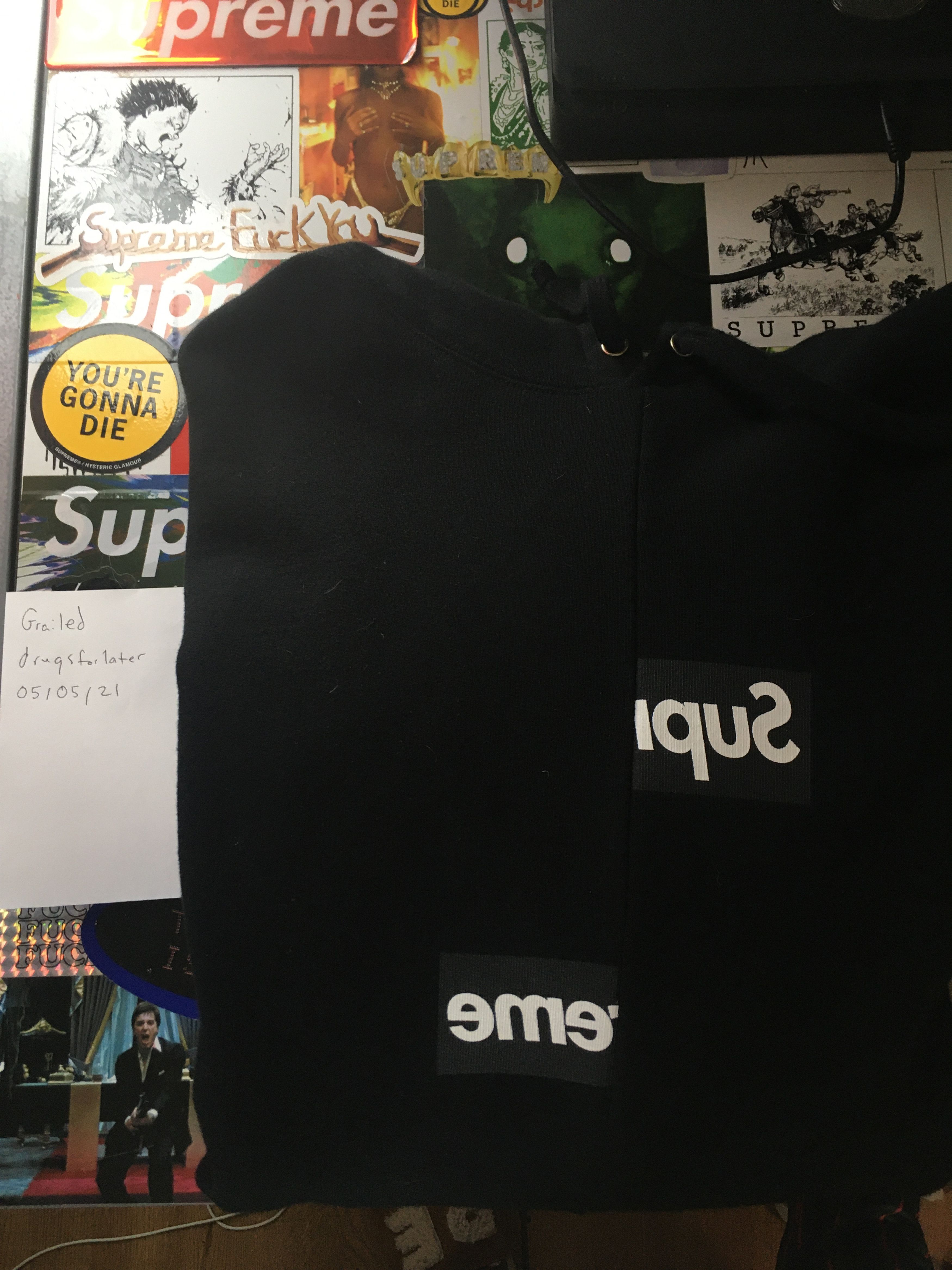 Comme des Garcons Split Logo Hoodie Size US XL / EU 56 / 4 - 3 Thumbnail