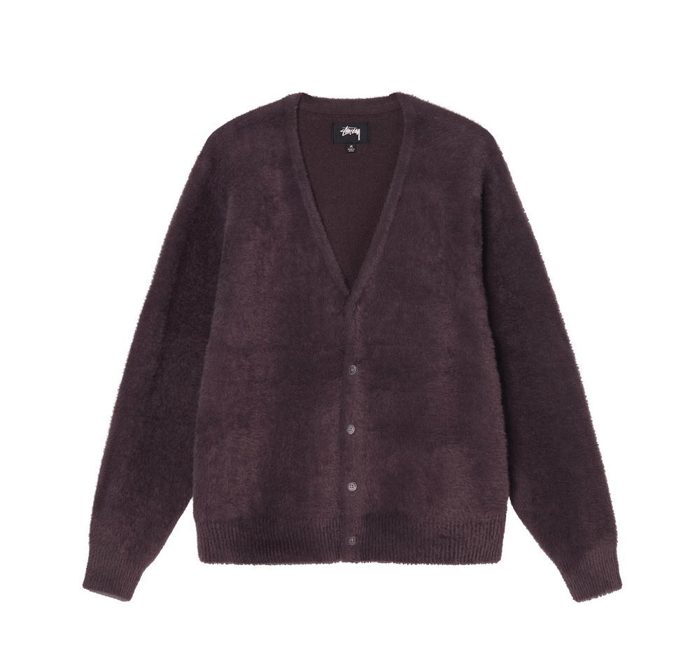 Stussy Shaggy Cardigan | Grailed