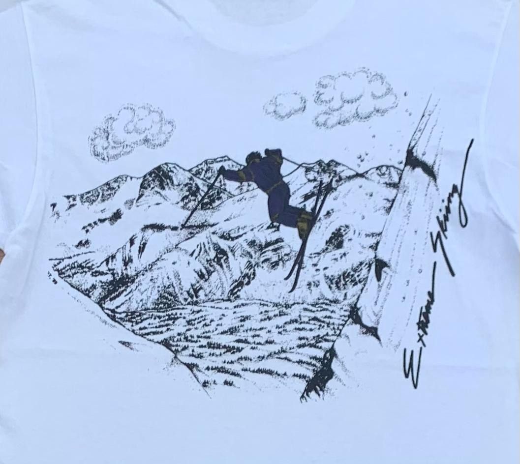 Fruit Of The Loom × Vintage vintage tee Extreme Skiing A31 Size US M / EU 48-50 / 2 - 2 Thumbnail