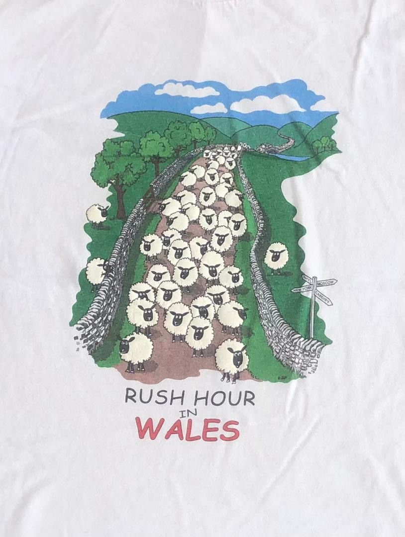 Fruit Of The Loom × Vintage Vintage Tee D - 9 rush hour in wales Size US S / EU 44-46 / 1 - 2 Thumbnail