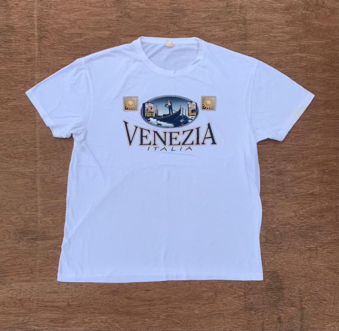 image of Made In USA x Vintage Tee D - 11 Venezia Italia in White, Men's (Size XL)
