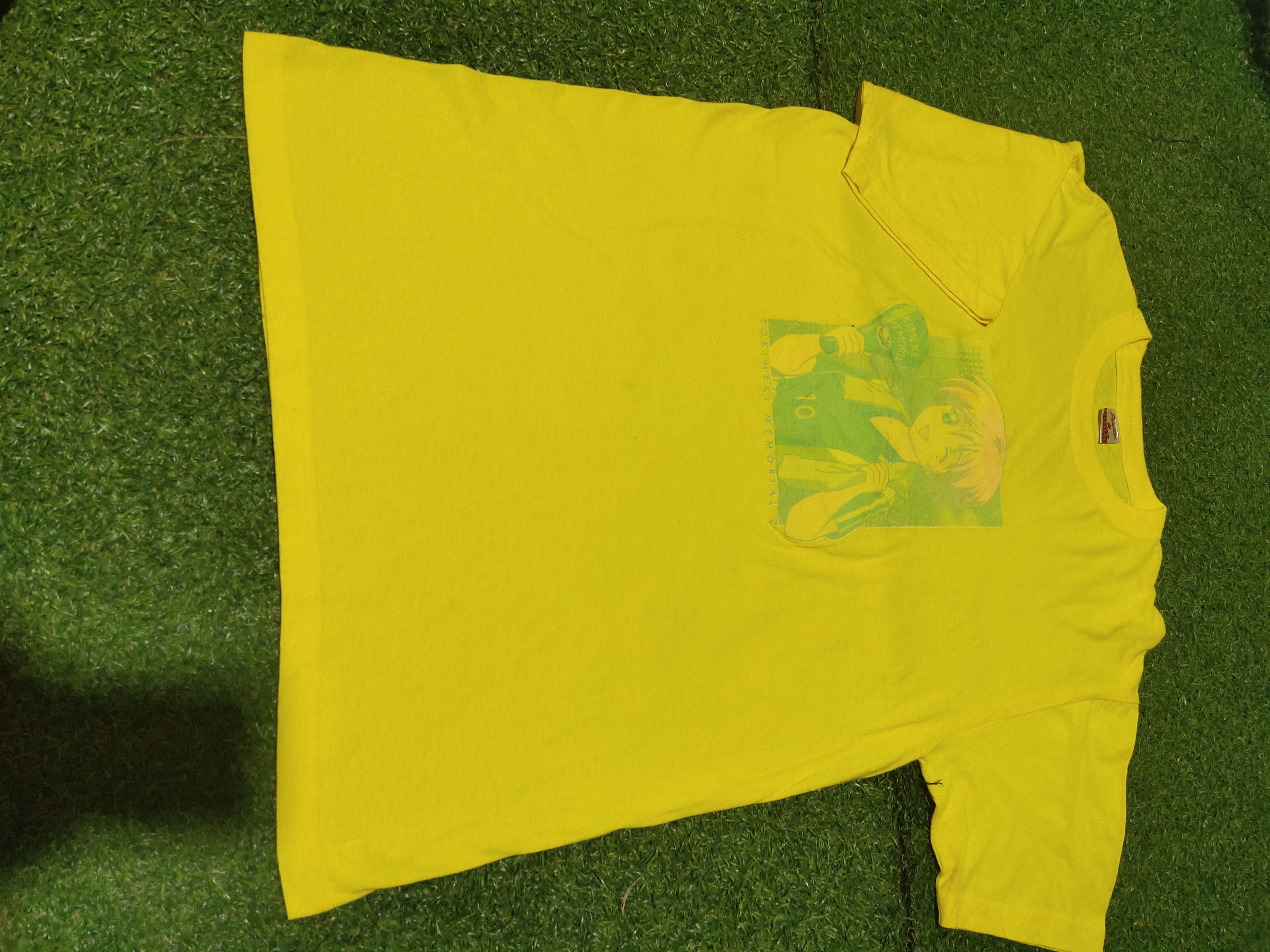 image of Anima x Movie Vintage Tokimeki Memorial 2 Anime Movie in Yellow, Men's (Size Large)