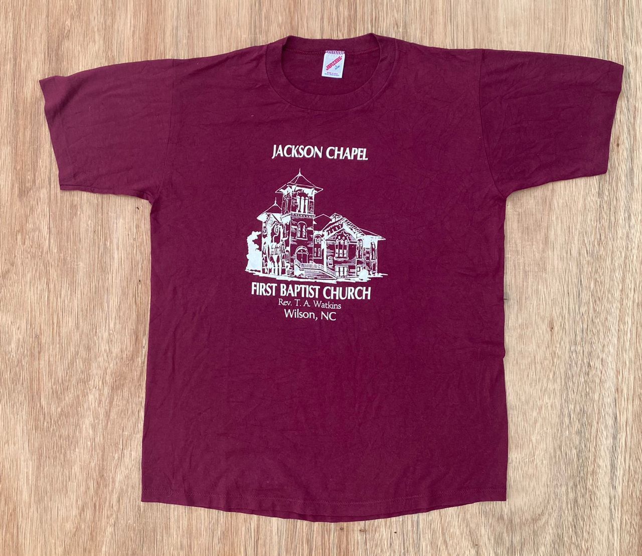 Jerzees × Vintage vintage tee E 1 jackson chapel Size US L / EU 52-54 / 3 - 1 Thumbnail