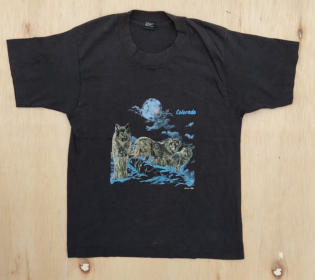 image of Fruit Of The Loom x Made In USA Vintage Tee D - 23 Colorado in Black, Men's (Size Small)