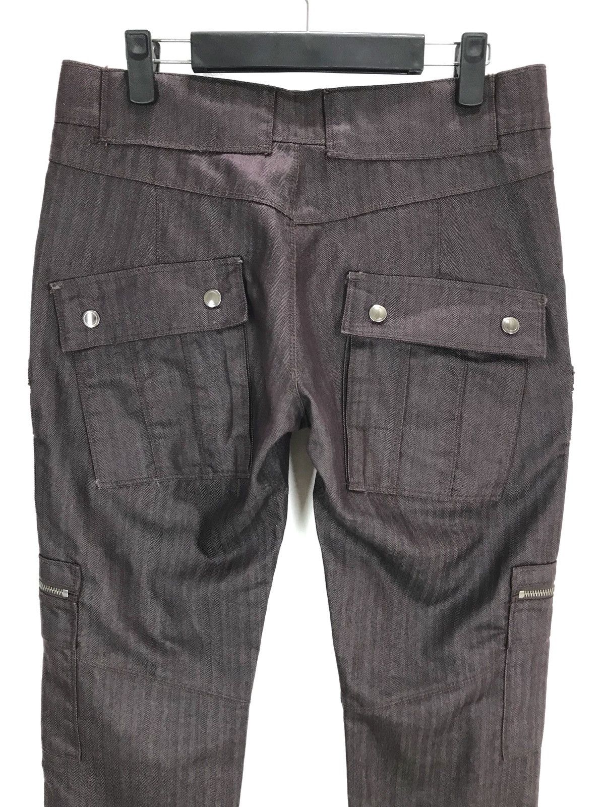 semanticdesign SEMANTIC DESIGN Dark Brown Hbt Multi Pocket Tactical Pants Size US 31 - 8 Thumbnail