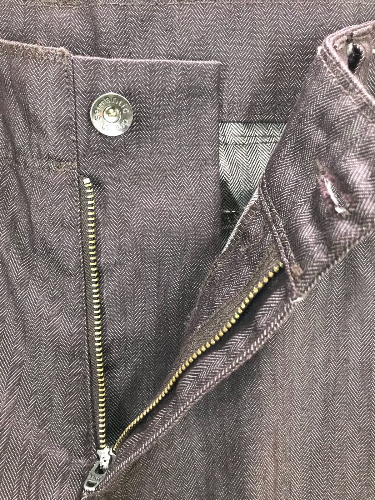 semanticdesign SEMANTIC DESIGN Dark Brown Hbt Multi Pocket Tactical Pants Size US 31 - 11 Thumbnail
