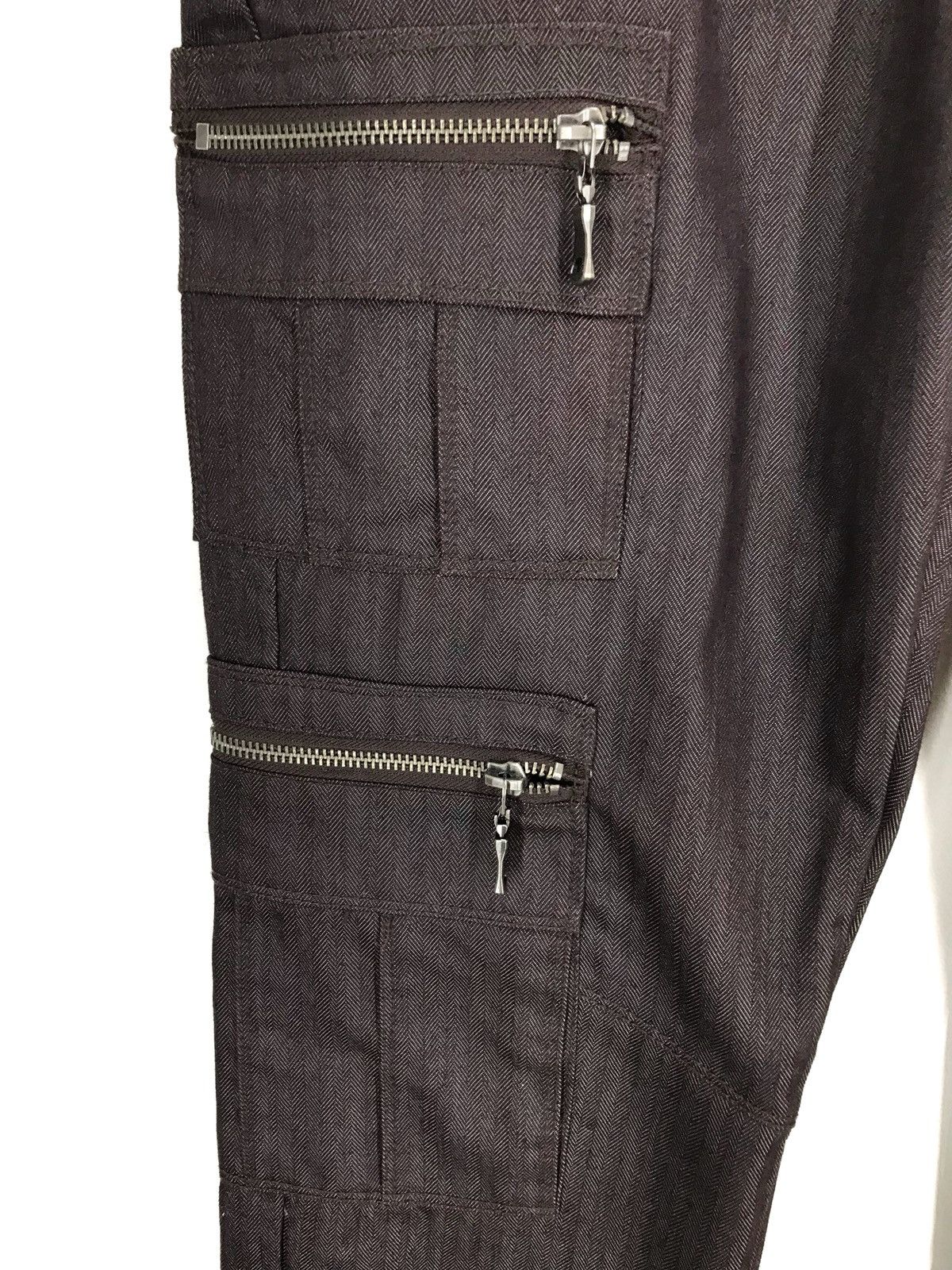 semanticdesign SEMANTIC DESIGN Dark Brown Hbt Multi Pocket Tactical Pants Size US 31 - 5 Thumbnail