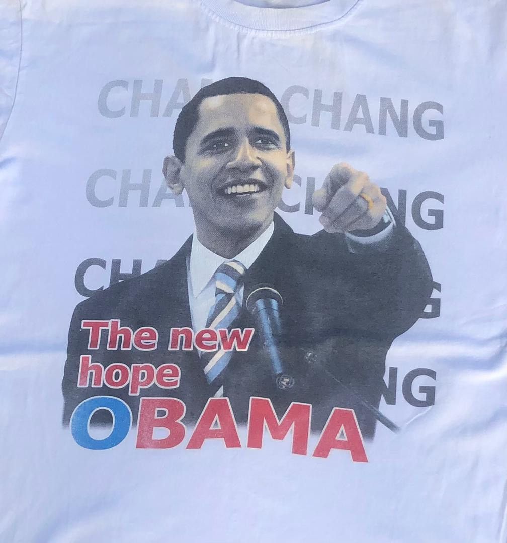 Vintage vintage tee D - 5 Obama Size US L / EU 52-54 / 3 - 2 Thumbnail